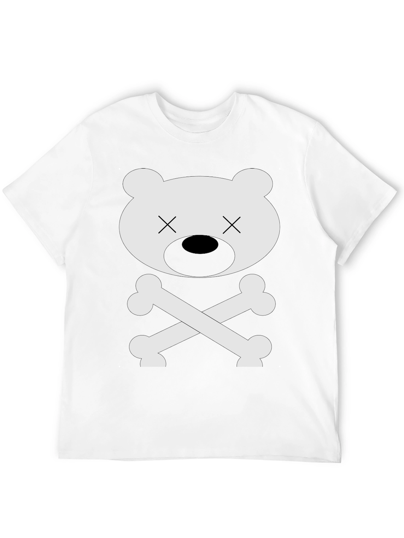 Black Bear Bones Graphic T-Shirt - Men's Crew Neck view 12