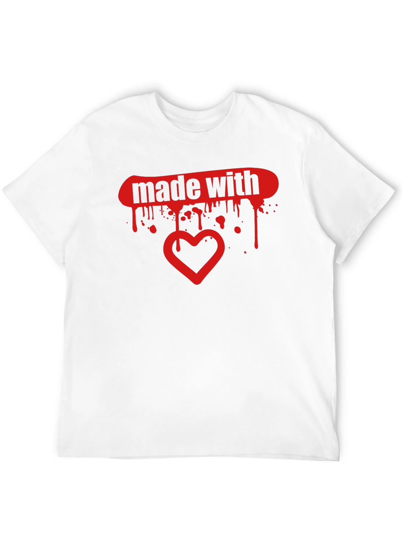 Black Made With Love Graphic Tee - Soft Black Cotton T-Shirt view 12