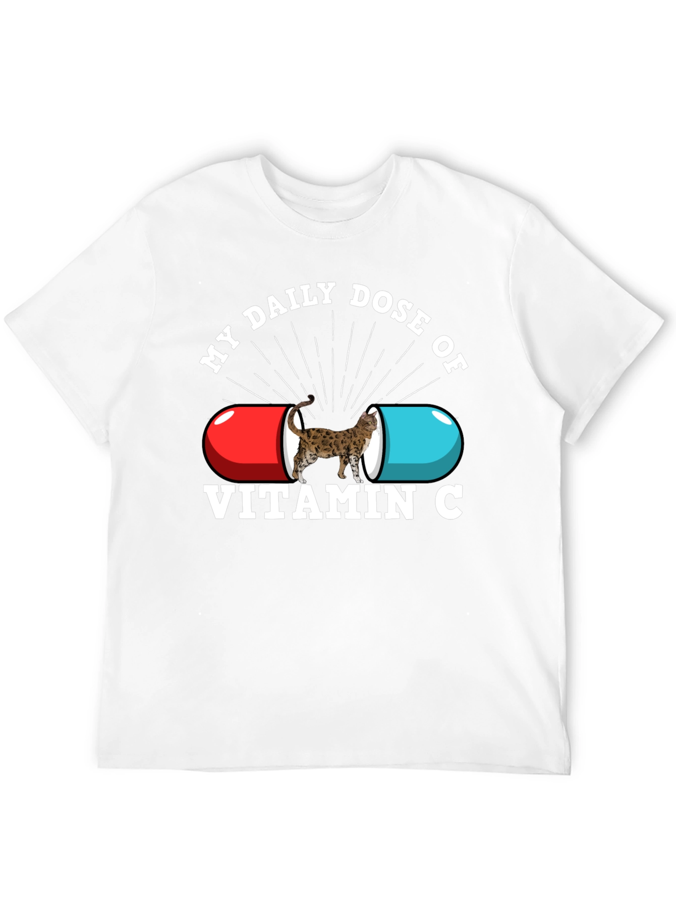 Black My Daily Dose of Vitamin C Novelty T-Shirt view 12