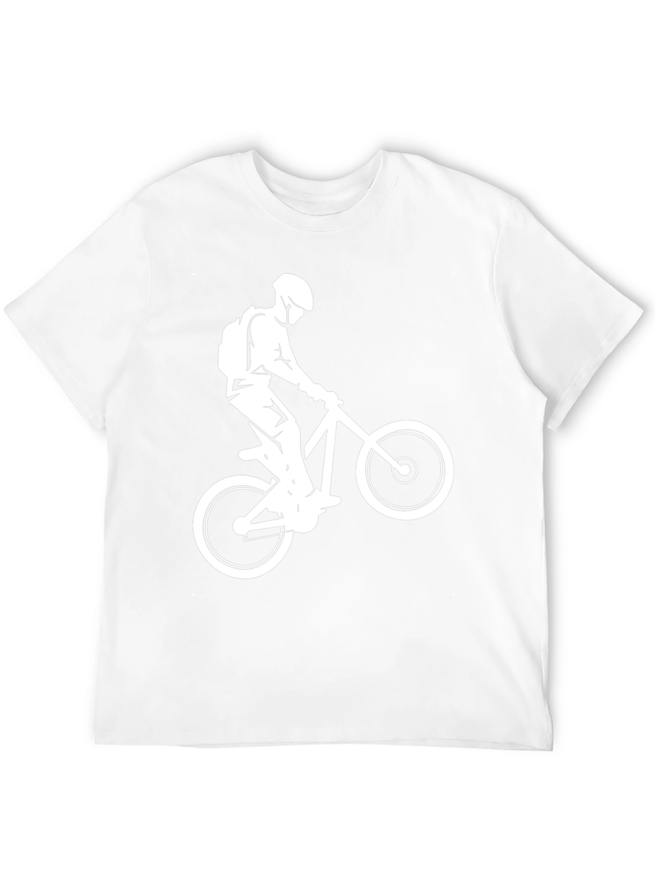 Black Mountain Biker Graphic Tee - Black Cotton T-Shirt view 12