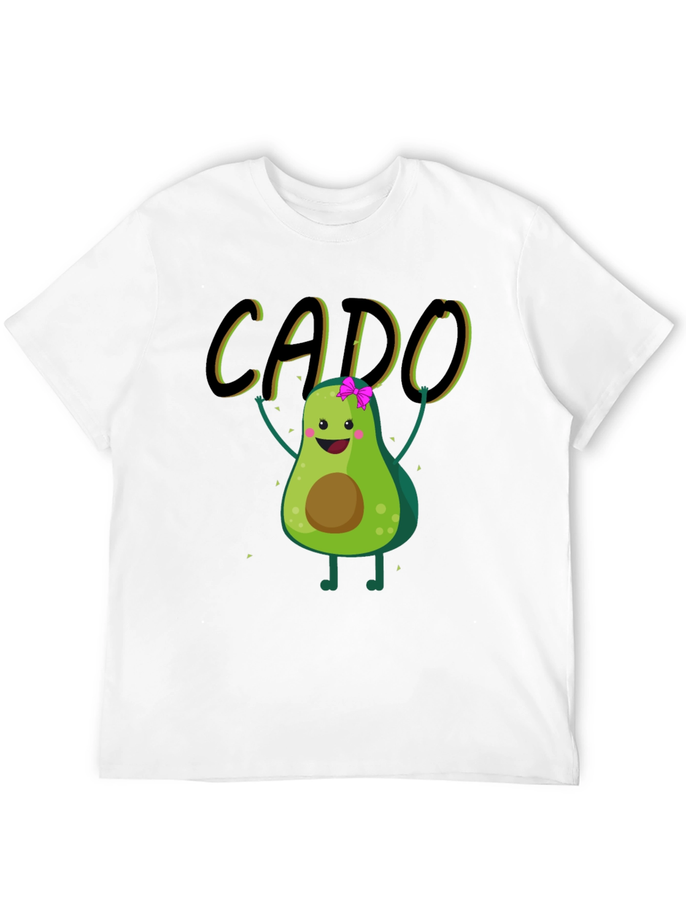 Black Funny Avocado Black T-Shirt - CADO view 12