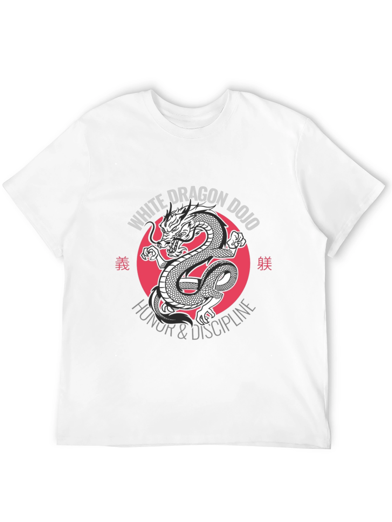White Dragon Dojo Graphic Tee - Honor & Discipline - 12