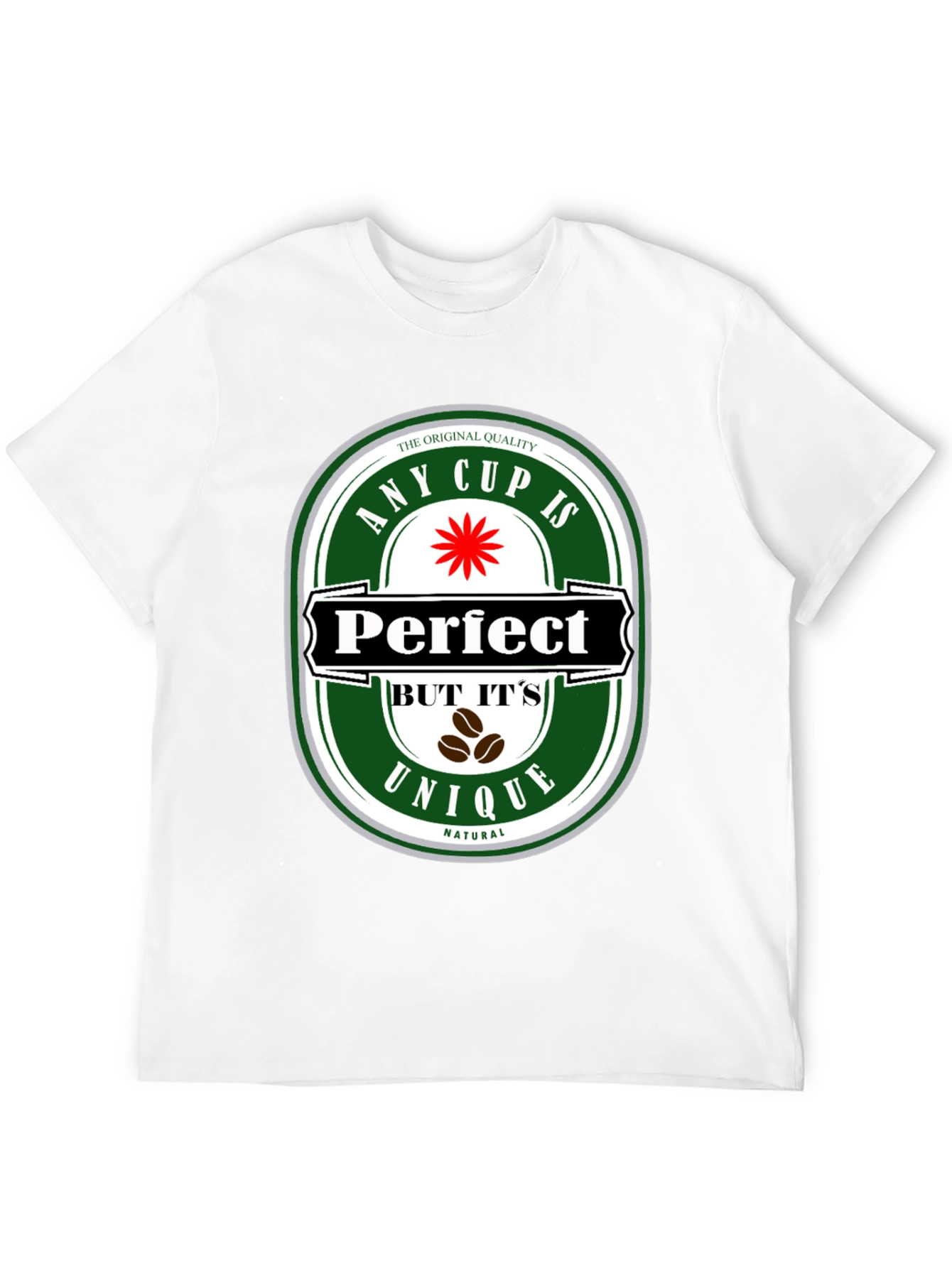 Black Any Cup Is Perfect Unique Natural Coffee Graphic Tee view 12