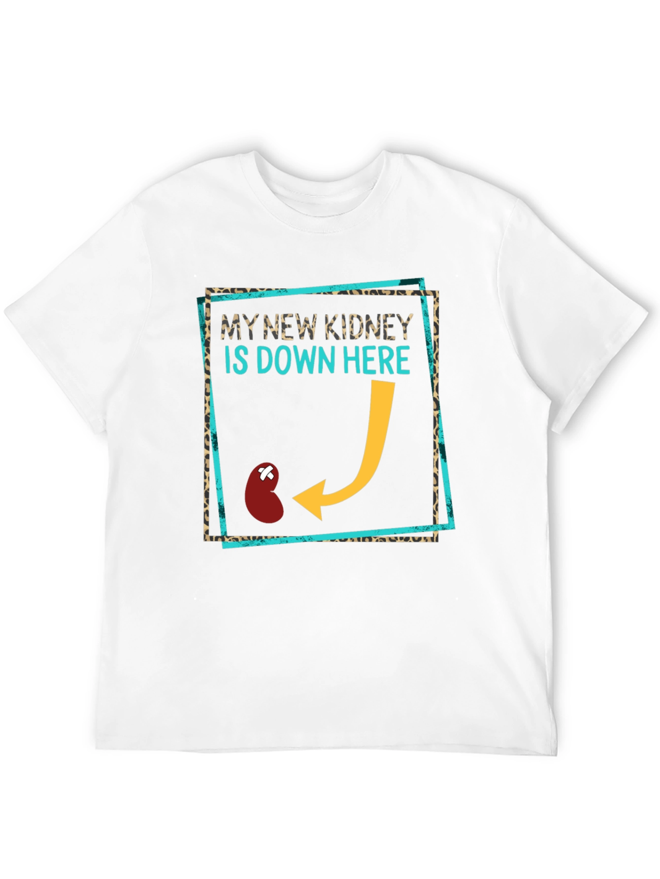 Black New Kidney Funny T-Shirt - Transplant Awareness Tee view 12