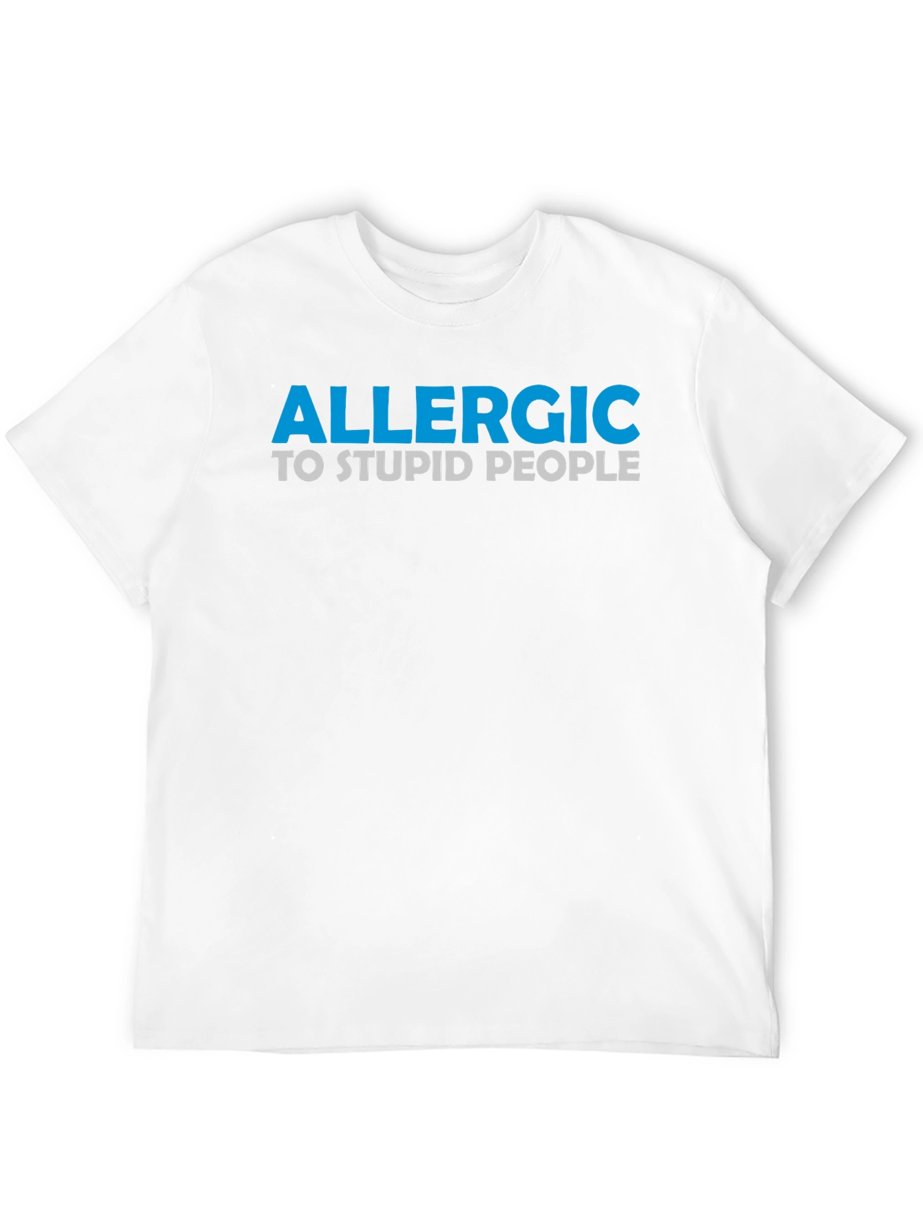 Black Allergic to Stupid People Graphic Tee view 12