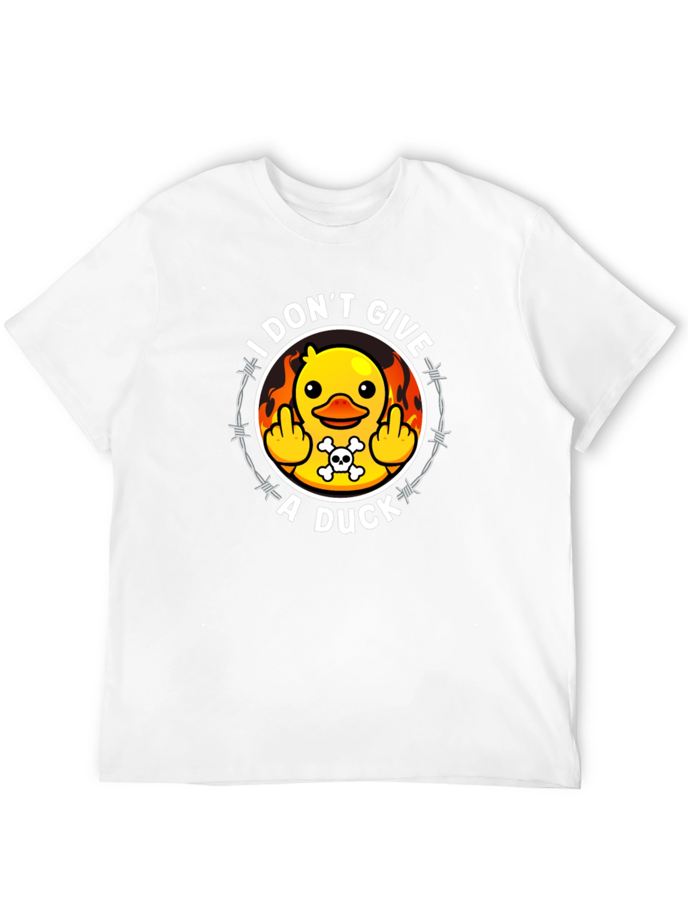 Black I Don't Give a Duck Graphic T-Shirt view 12