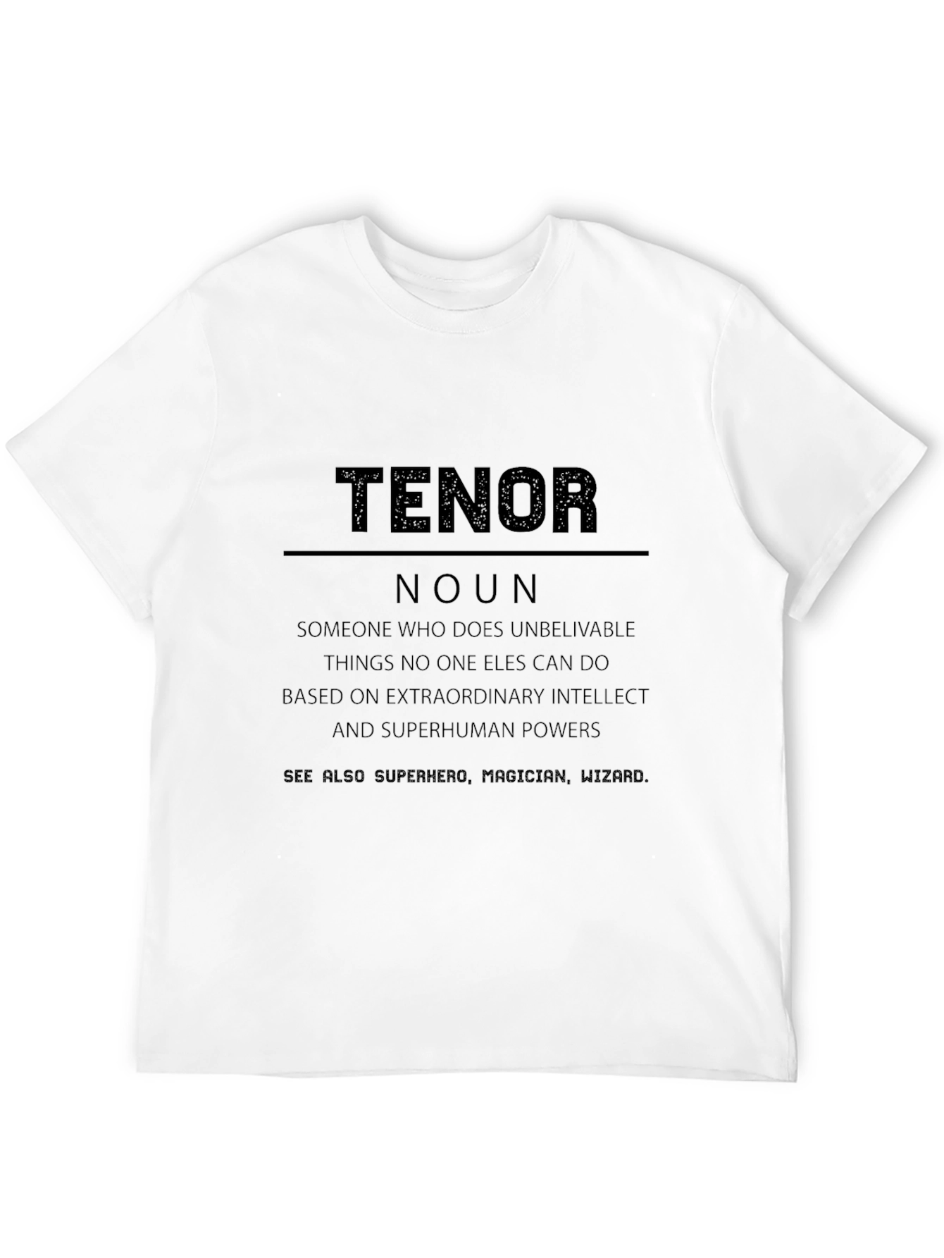 Black Tenor Definition T-Shirt - Gift for Opera Singers view 12