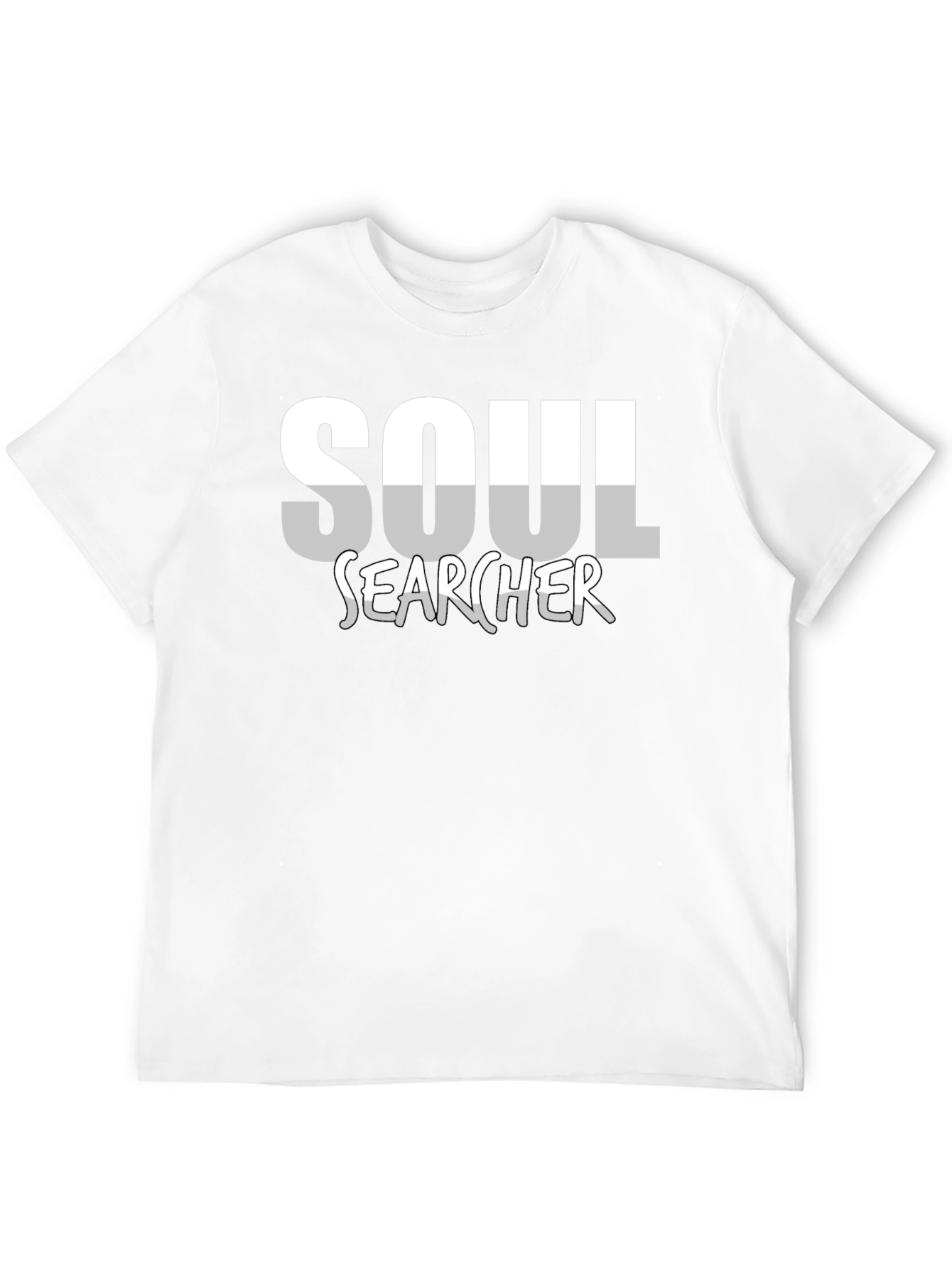 Black Soul Searcher Graphic Tee - Black Cotton Casual Shirt view 12