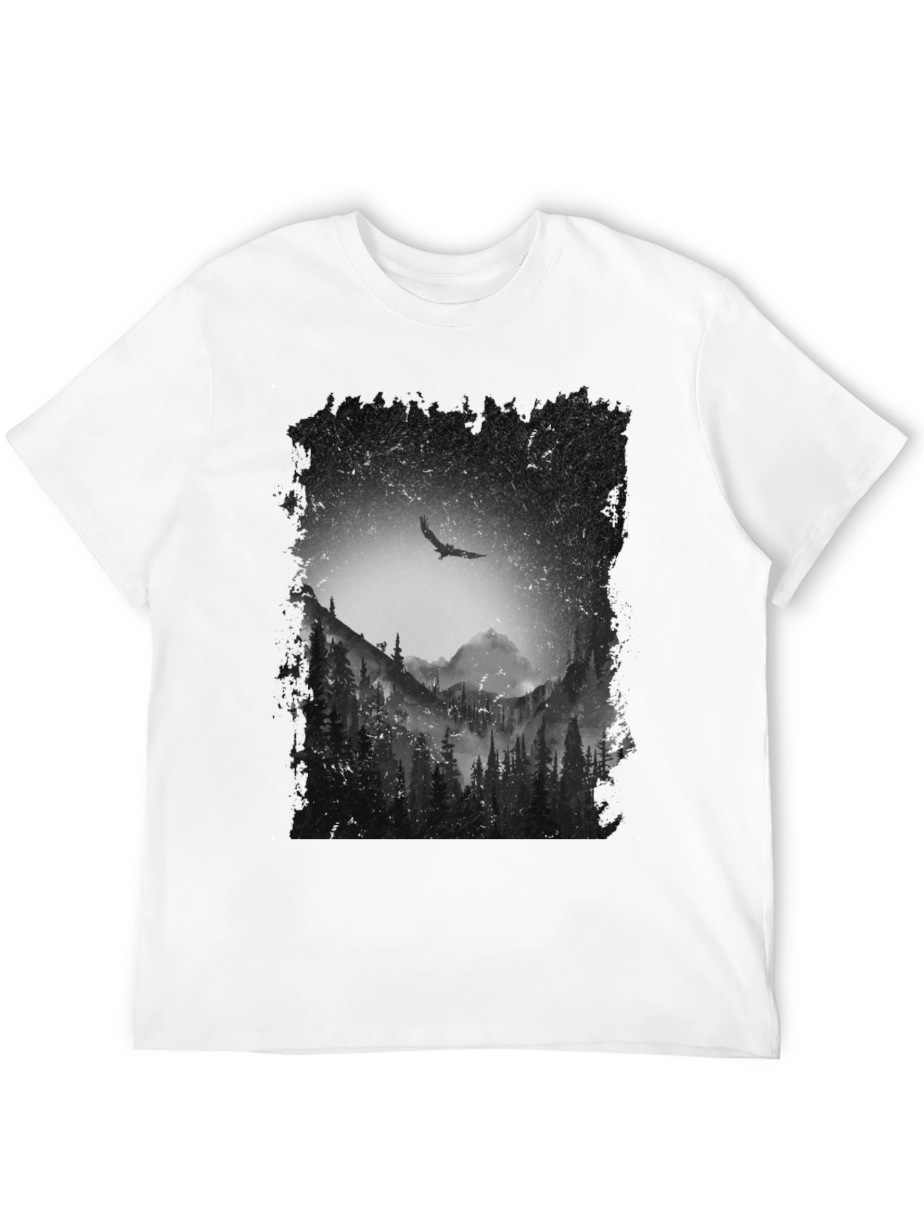 Black Eagle Mountain Forest T-Shirt view 12