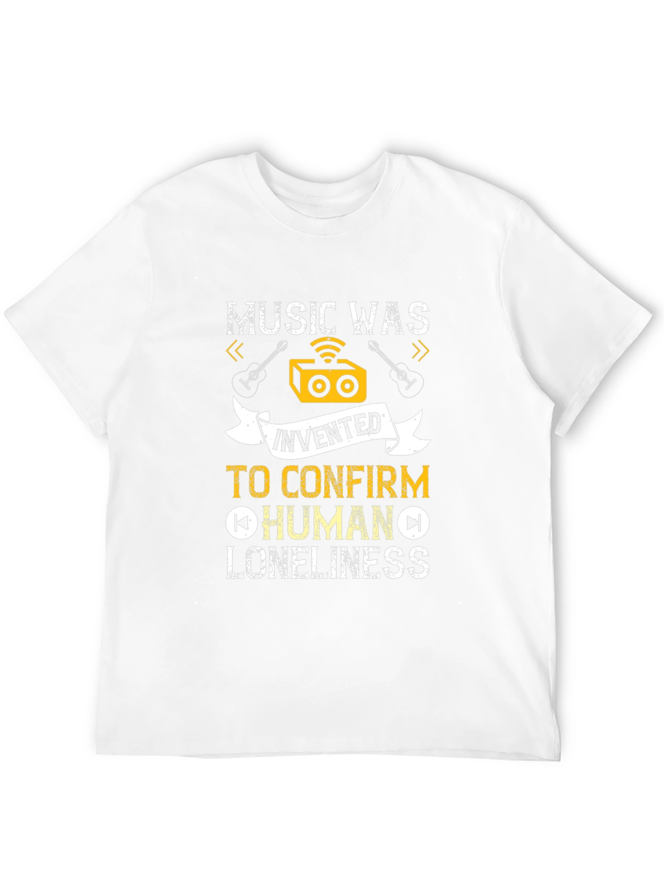 Black Music Was Invented T-Shirt - Human Loneliness Tee view 12
