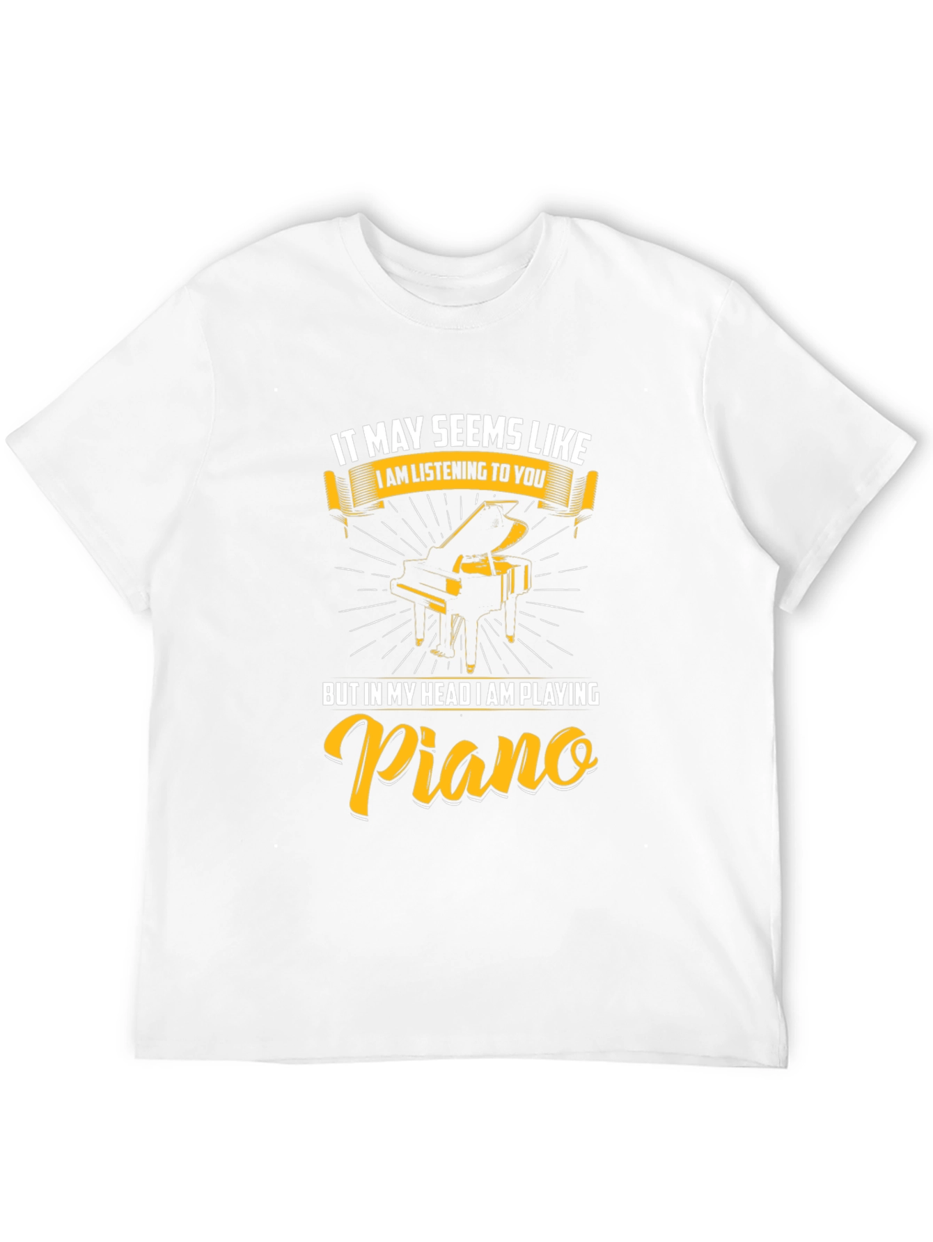 Black Funny Piano Player T-Shirt Musician Gift view 12