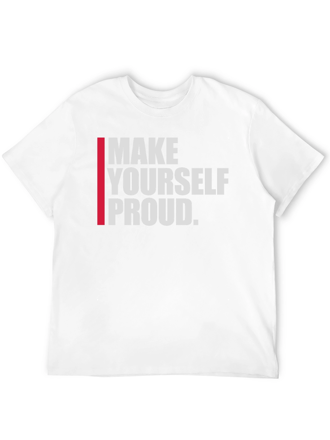 Black Motivational "Make Yourself Proud" Graphic Tee view 12