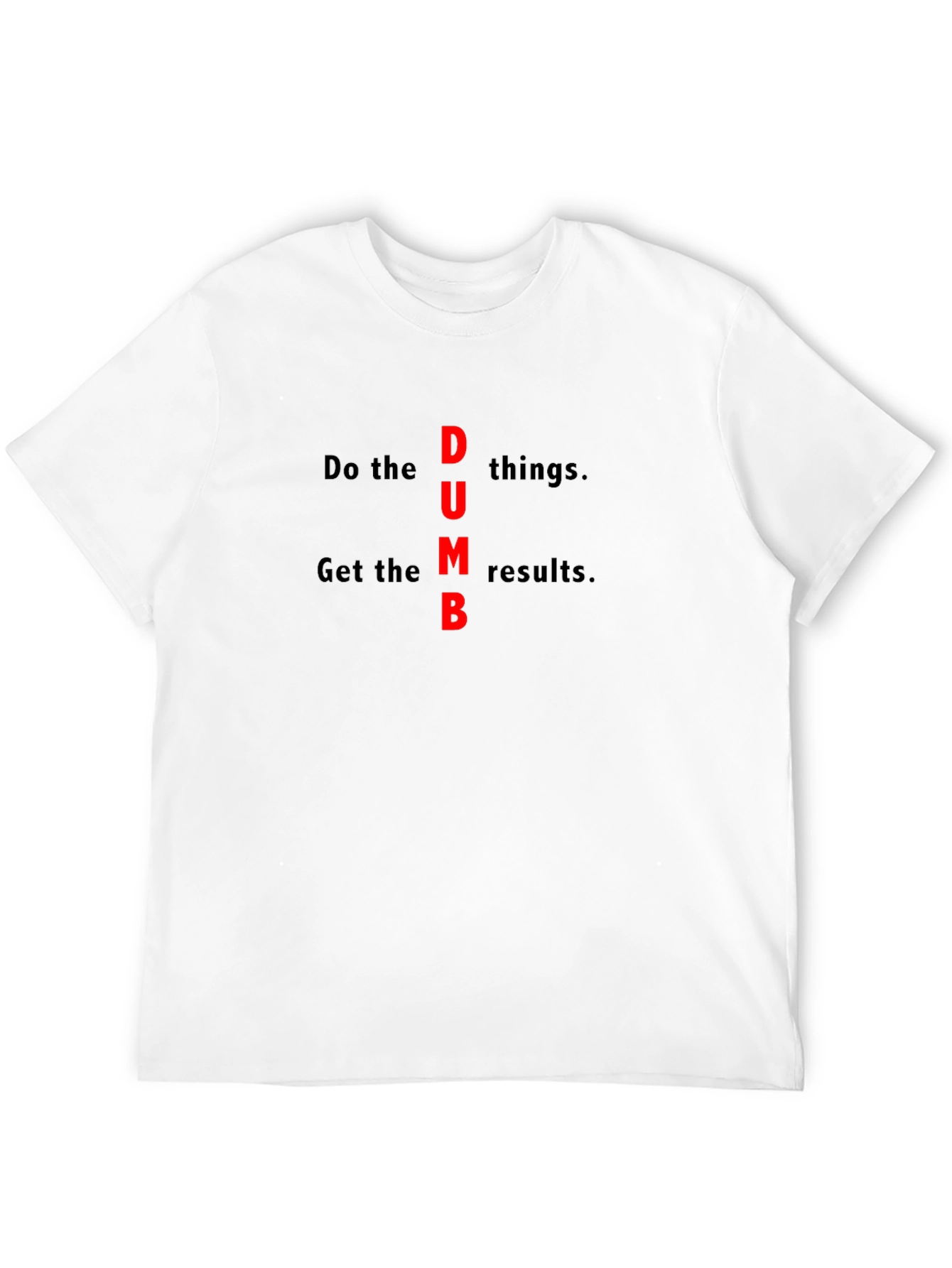 Black DUMB Slogan Graphic Tee view 12