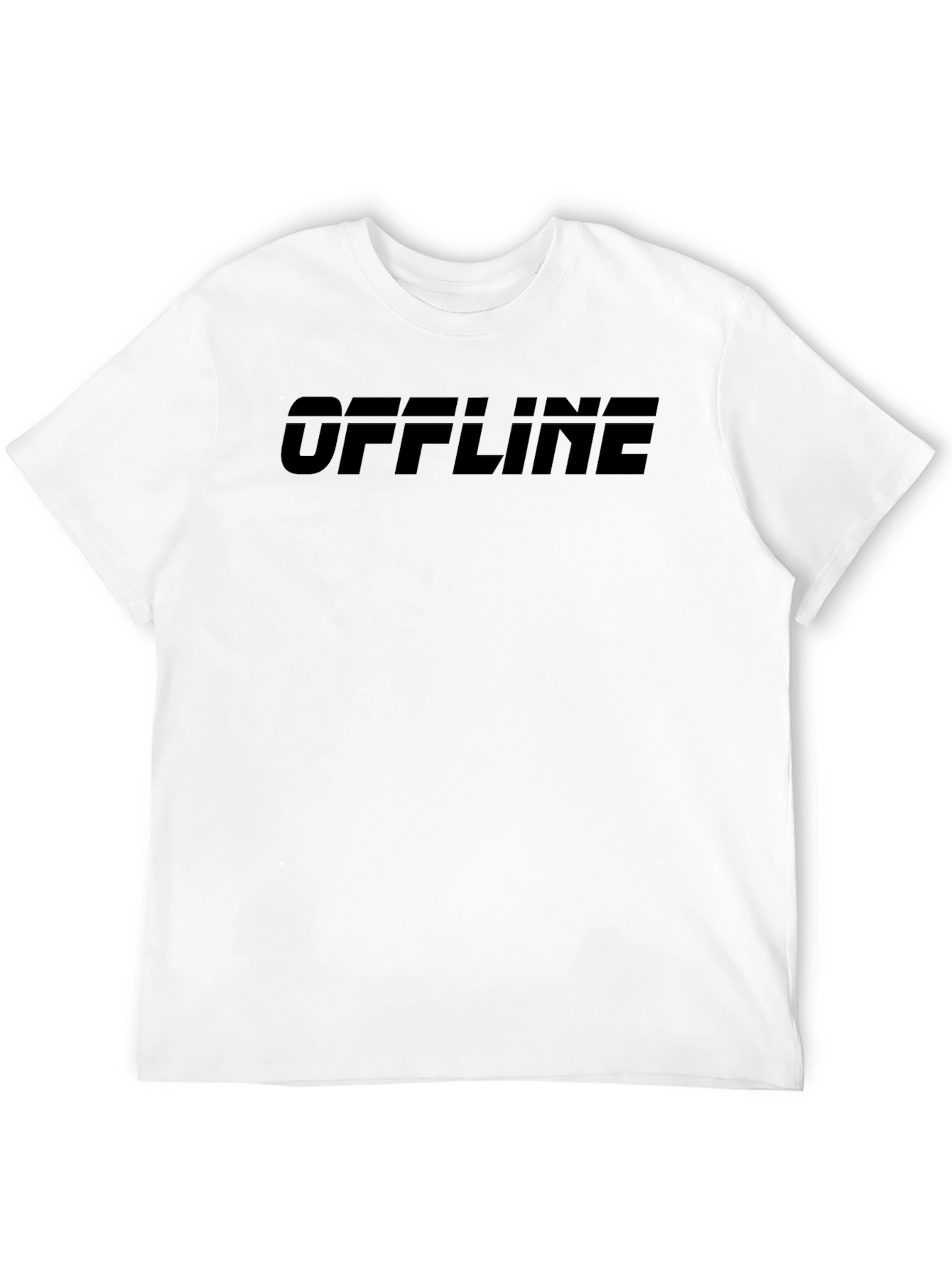 Black OFFLINE Graphic Tee - Black Casual T-Shirt view 12