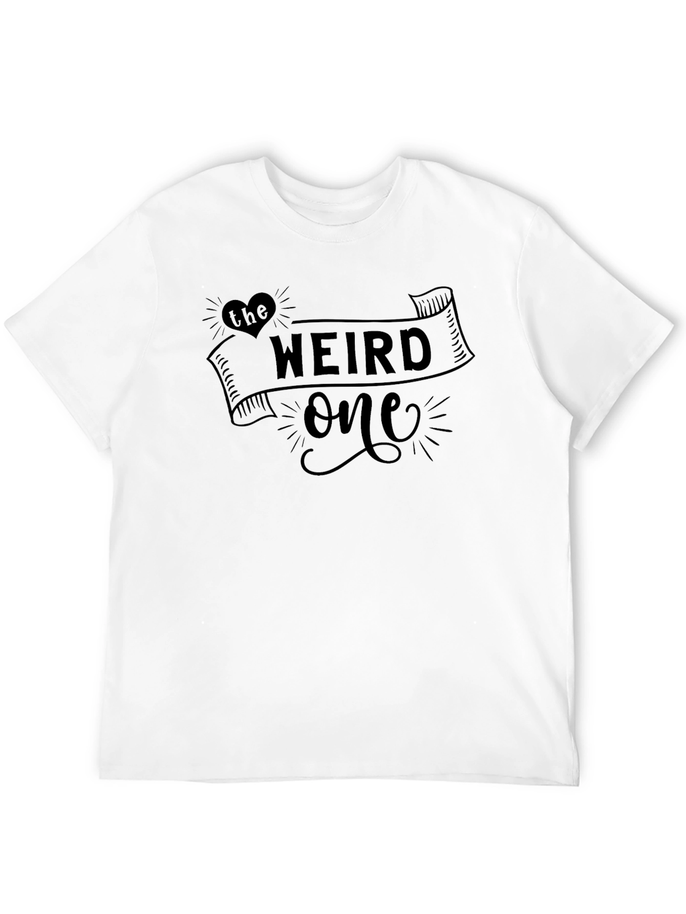 Black The Weird One Graphic Tee - Novelty Black Shirt view 12