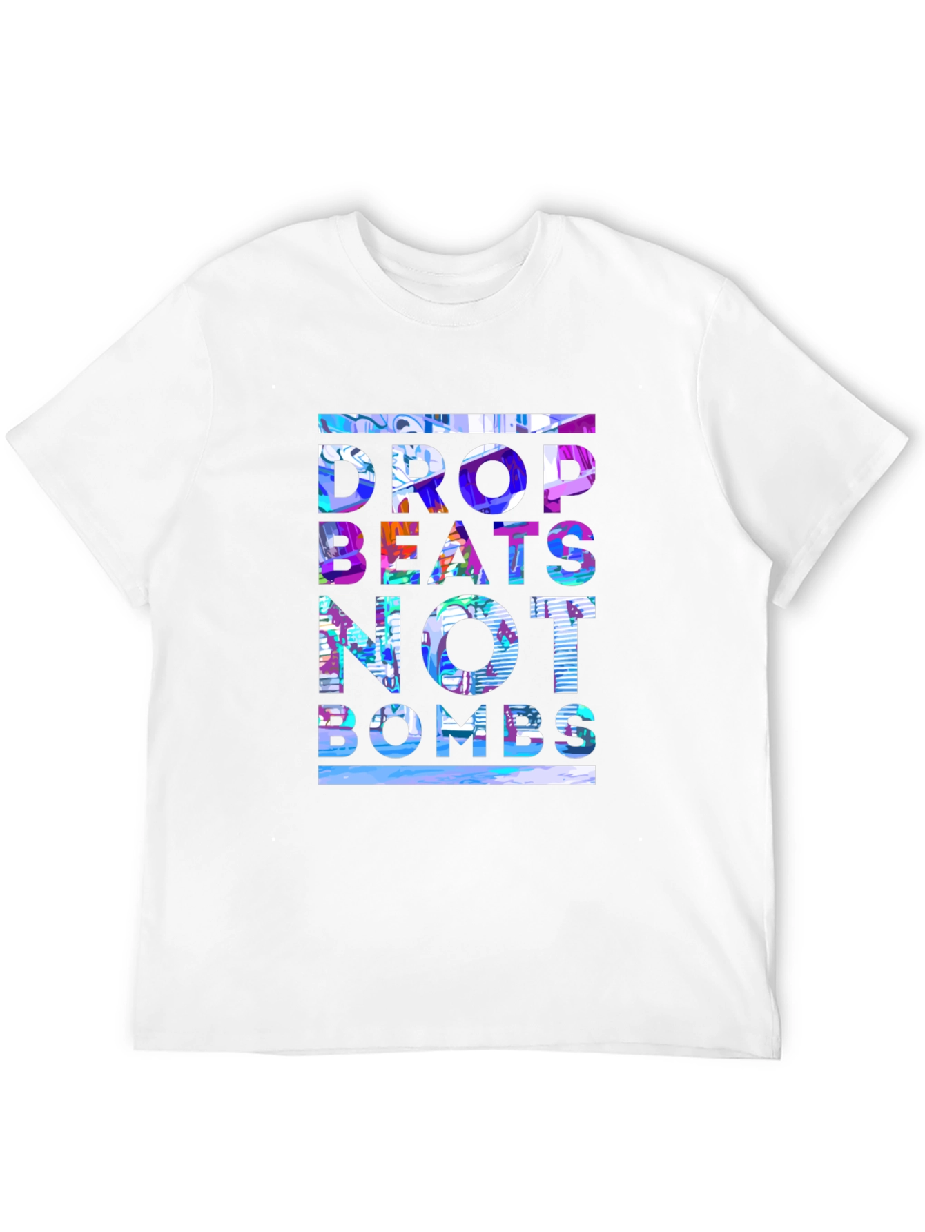 Black Drop Beats Not Bombs Graphic Tee view 12