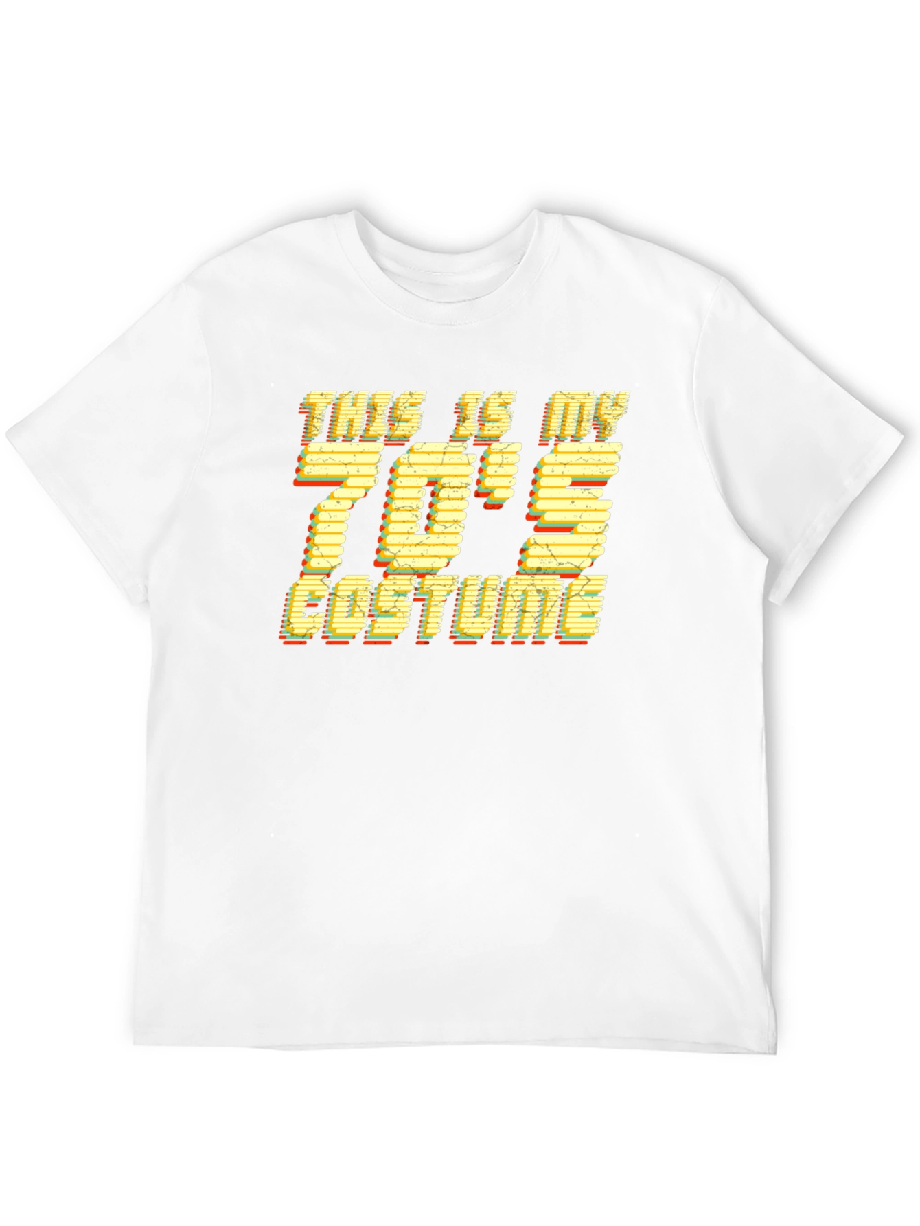 Black Retro 70's Costume T-Shirt view 12