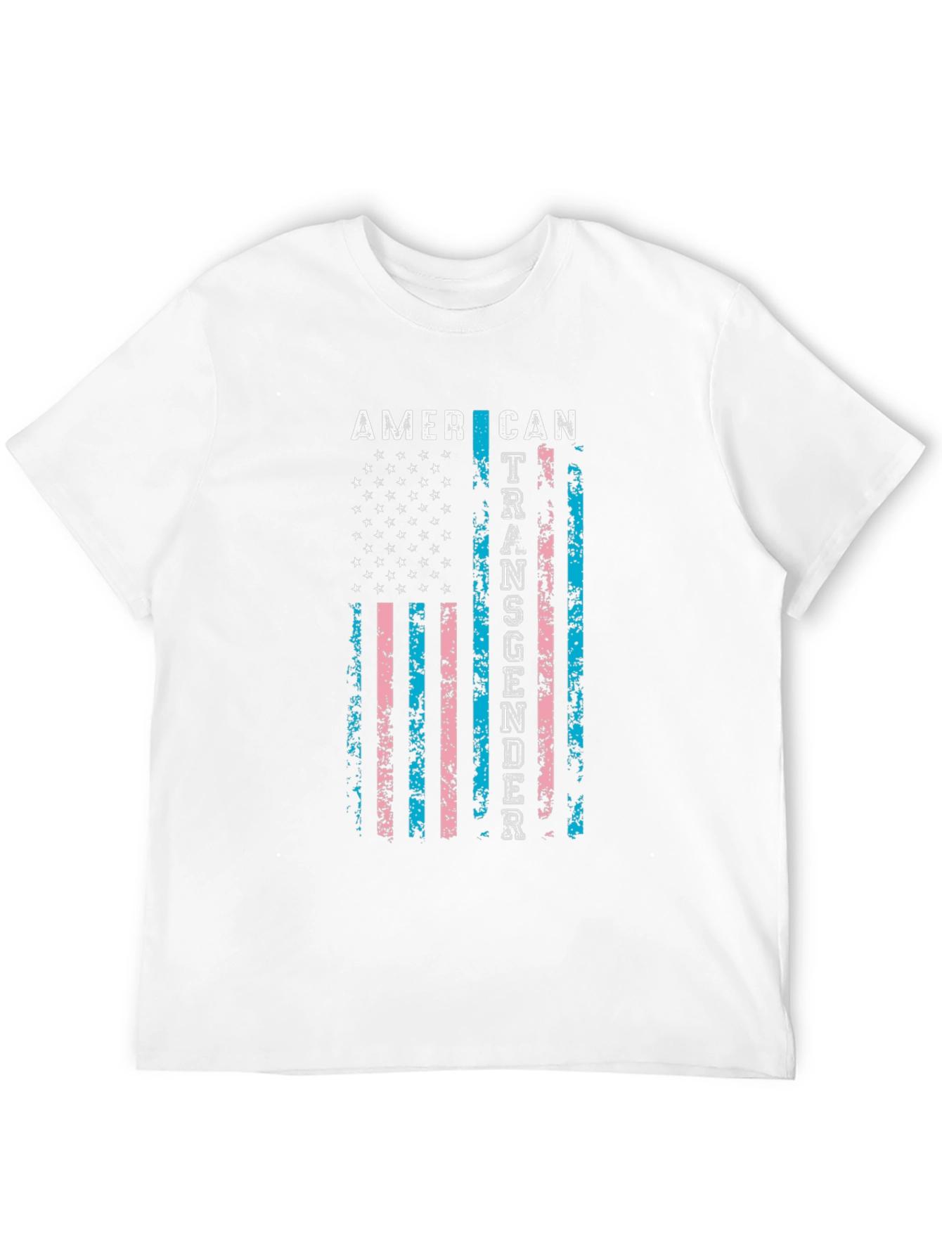 Black American Transgender Flag Black T-Shirt view 12