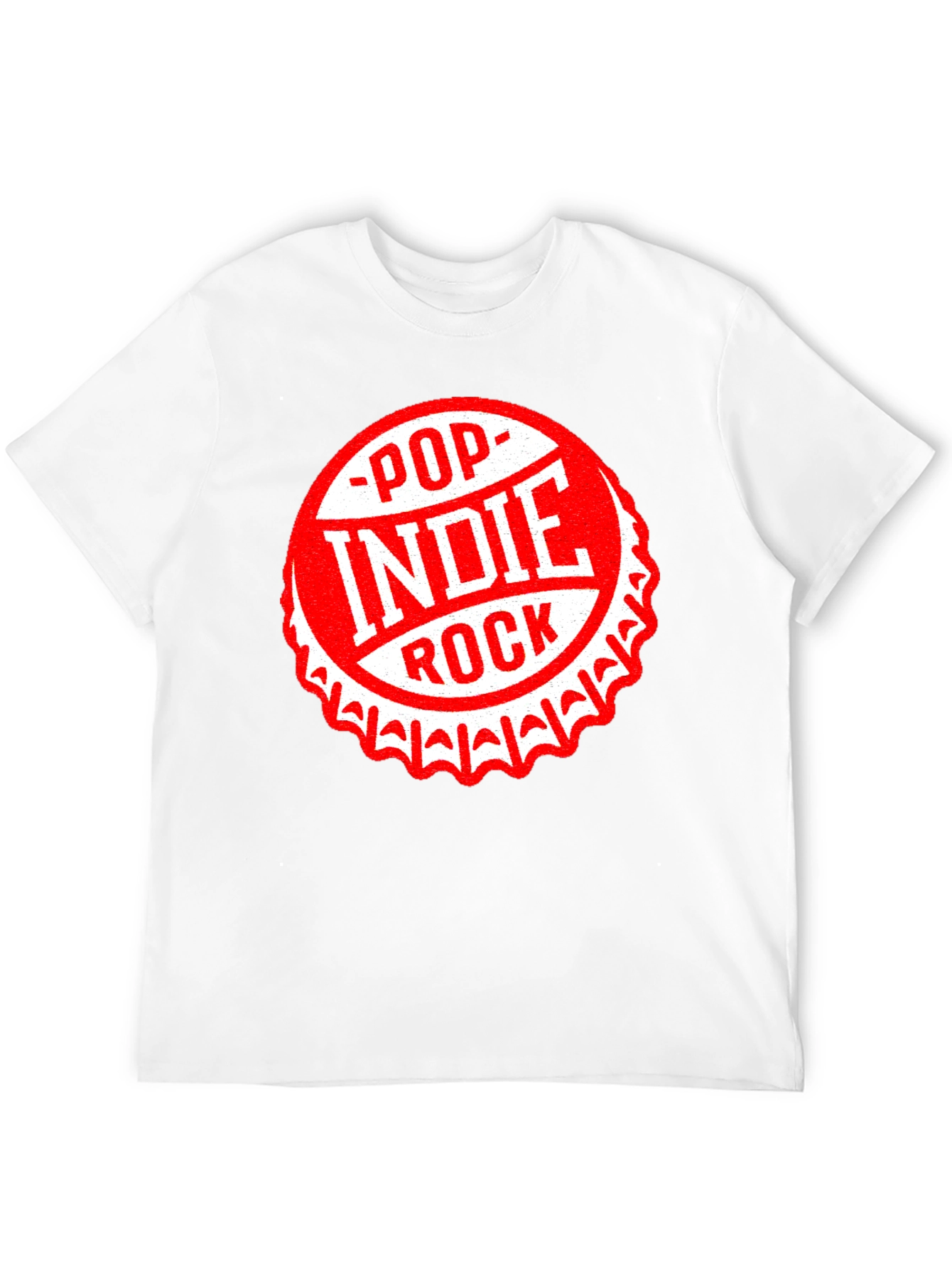 Black Pop Indie Rock Graphic Tee - Black Cotton T-Shirt view 12