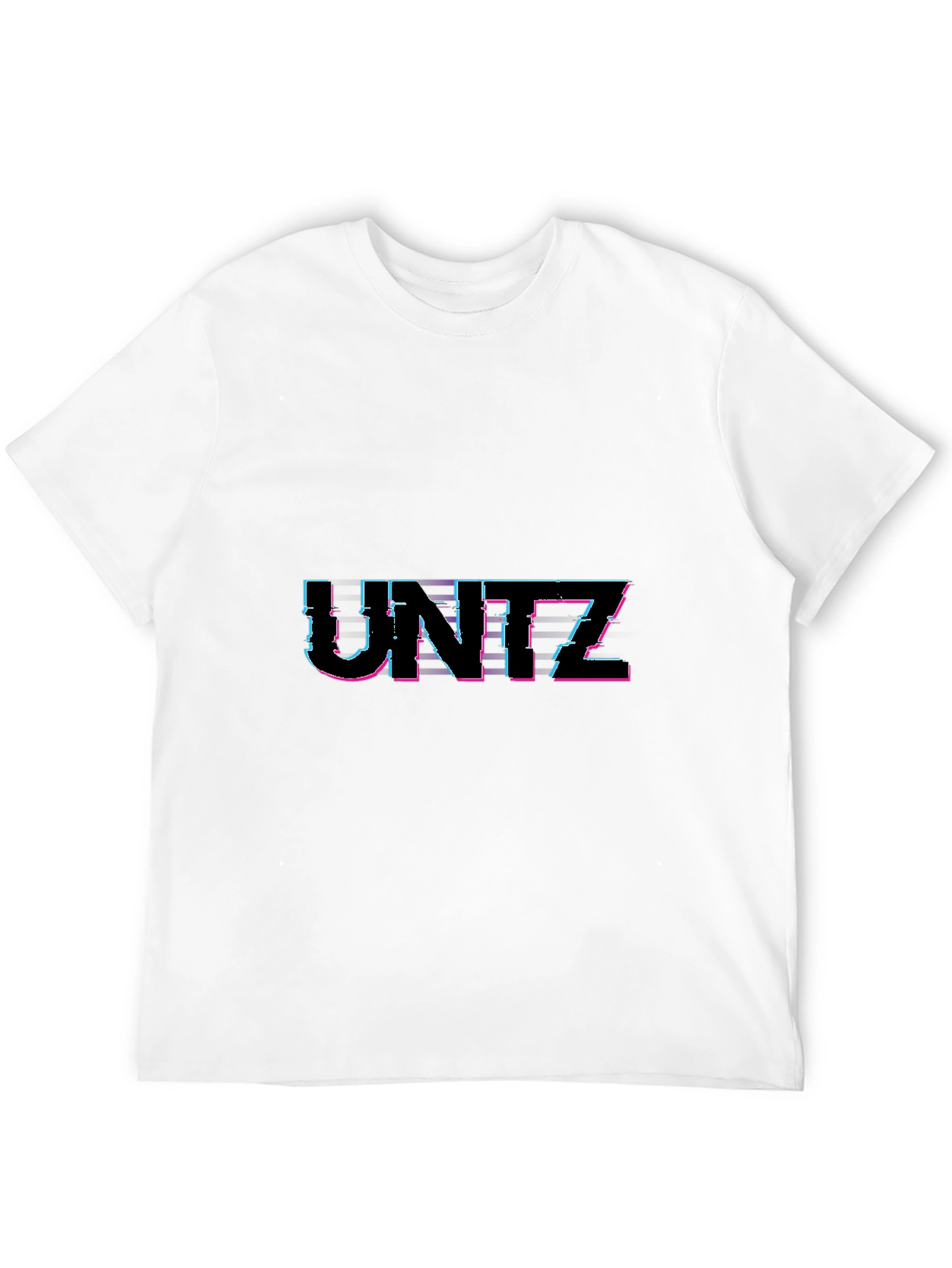 Black UNITZ Glitch Style Black T-Shirt view 12