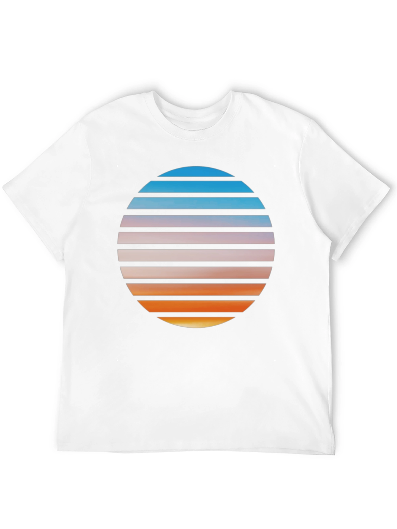 Black Retro Sunset Graphic T-Shirt - Black view 12
