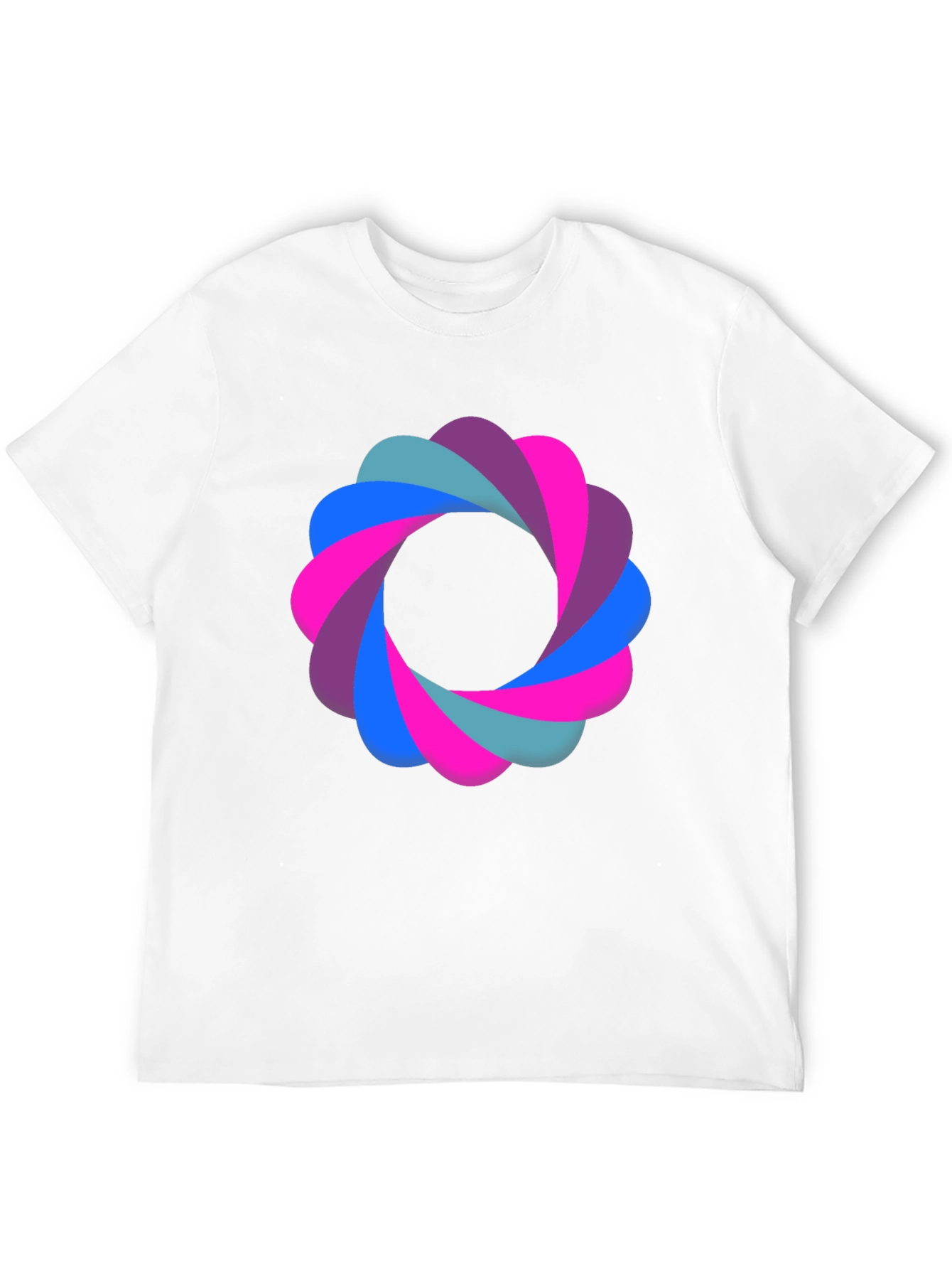 Black Abstract Flower Graphic Black T-Shirt view 12