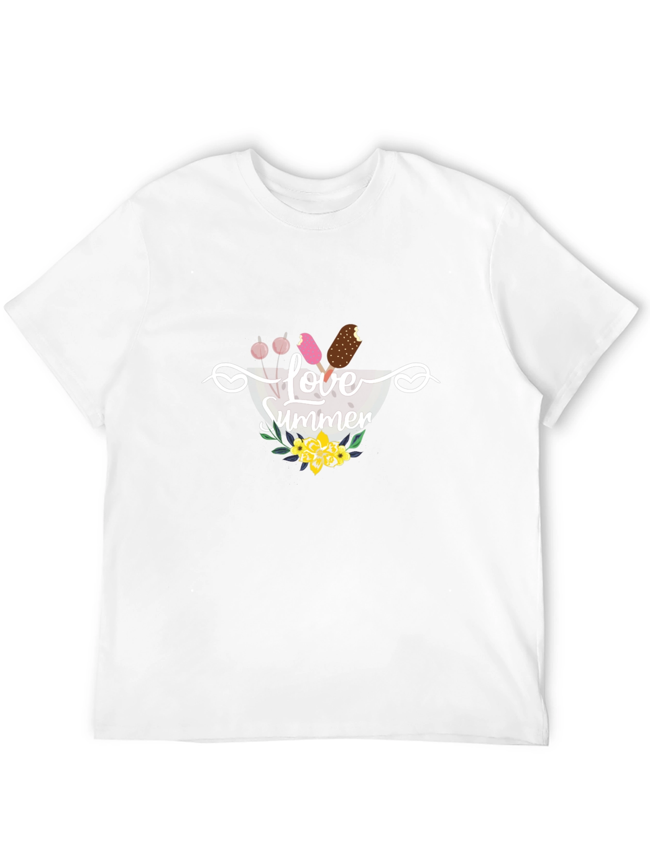 Black Love Summer Graphic Tee - Black Unisex T-Shirt view 12