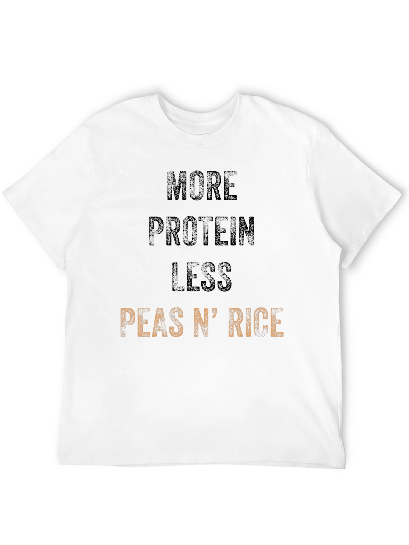 Black More Protein Less Peas N' Rice Graphic Tee view 12