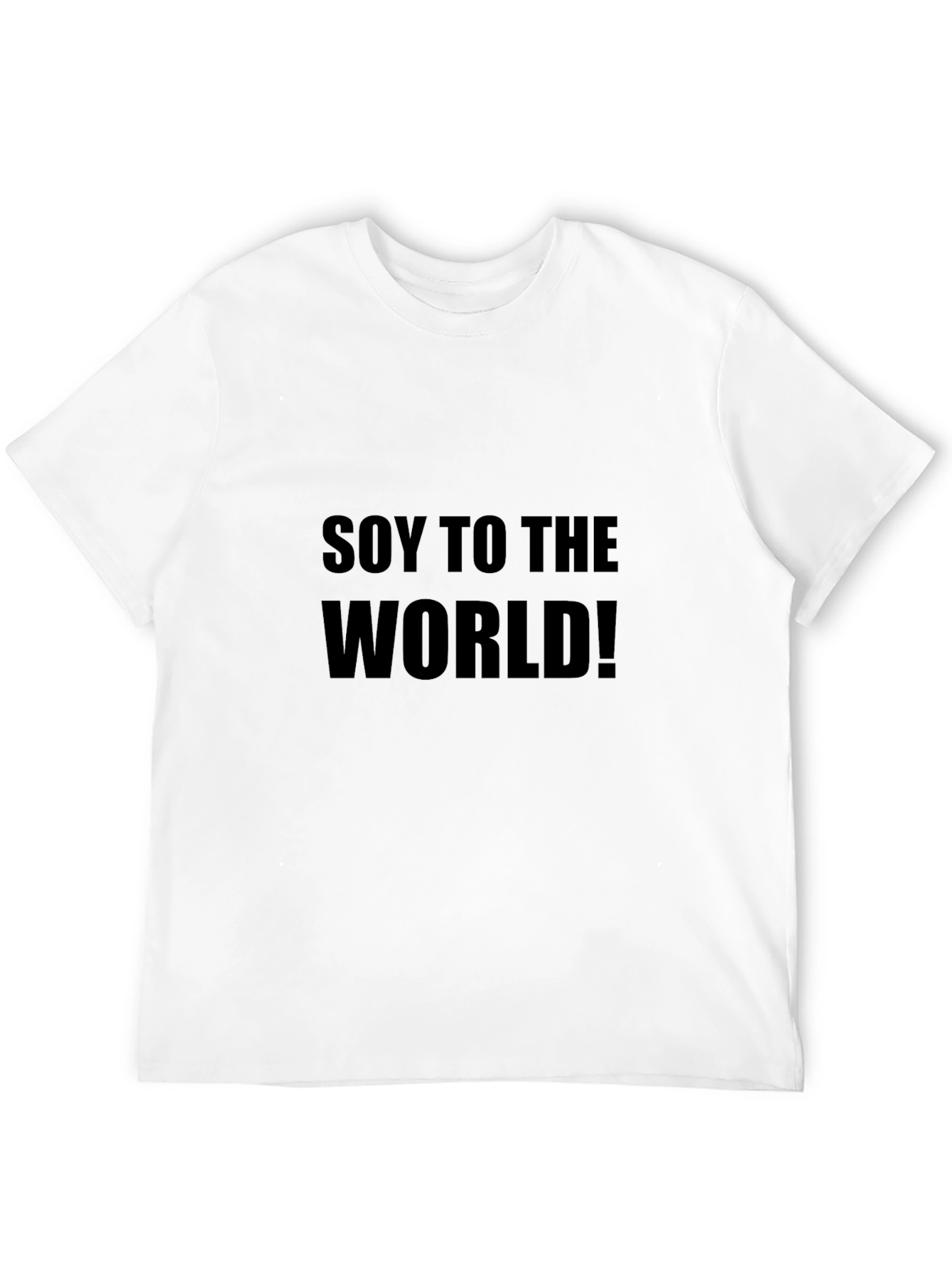 Black Soy to the World! Graphic Tee - Unisex Black T-Shirt view 12