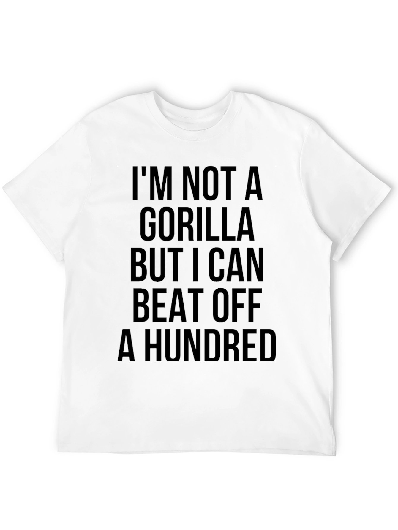 Black Funny I'm Not a Gorilla T-Shirt view 12