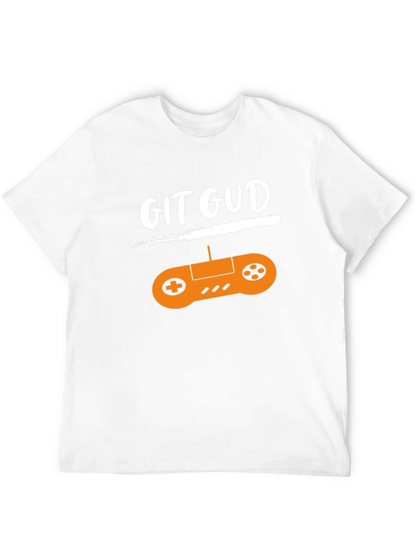 Black Git Gud Gamer T-Shirt - Black Cotton Tee with Controller Design view 12
