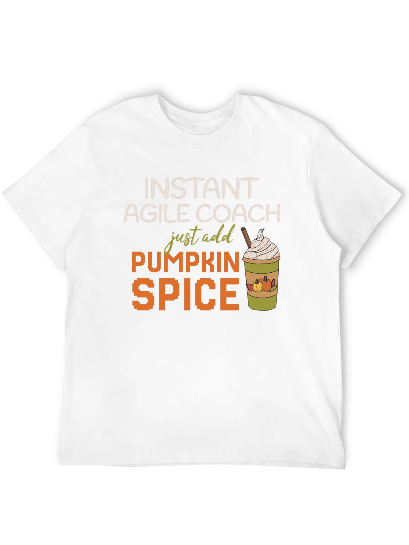 Black Instant Agile Coach Pumpkin Spice T-Shirt view 12