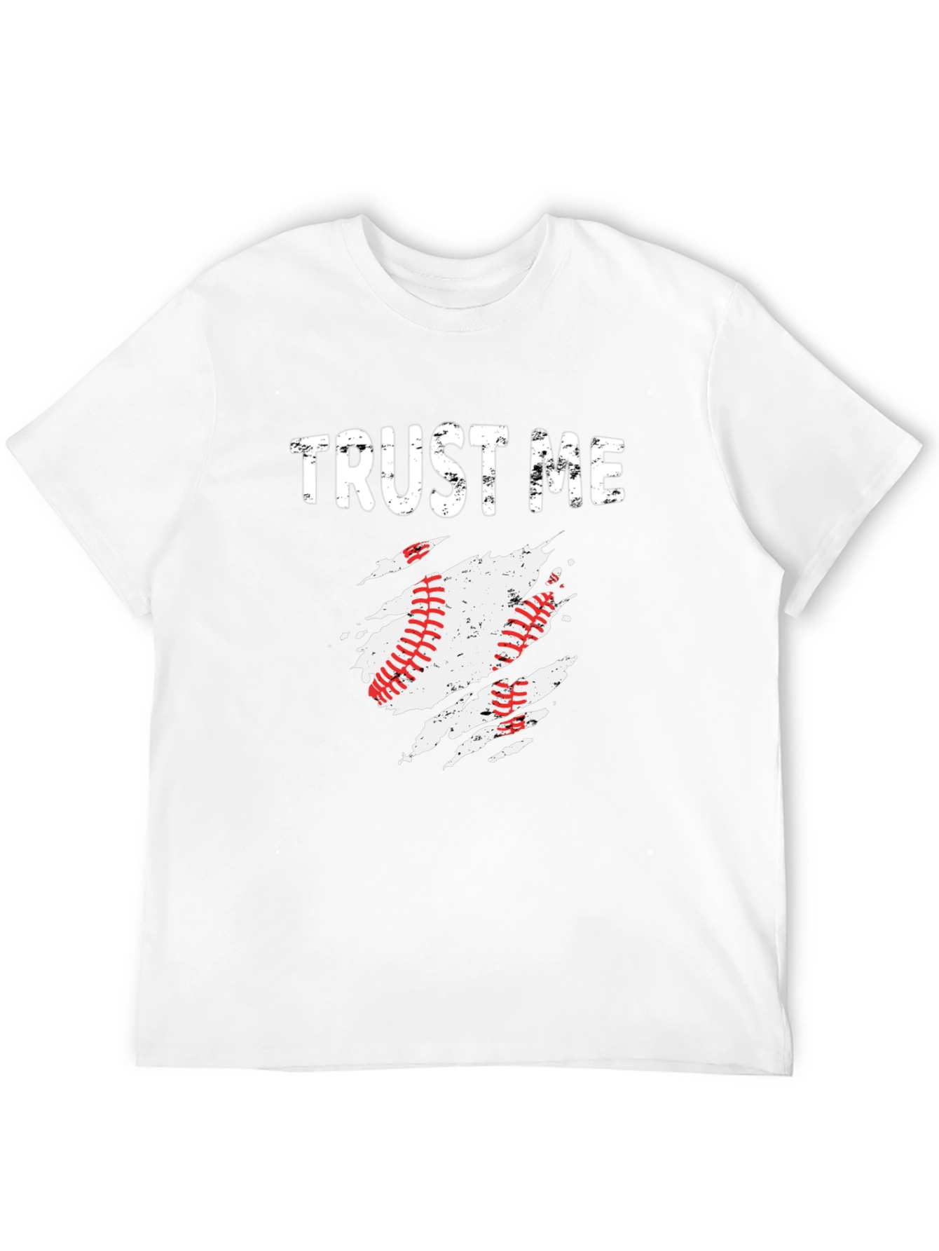 Black Trust Me Baseball Graphic T-Shirt view 12