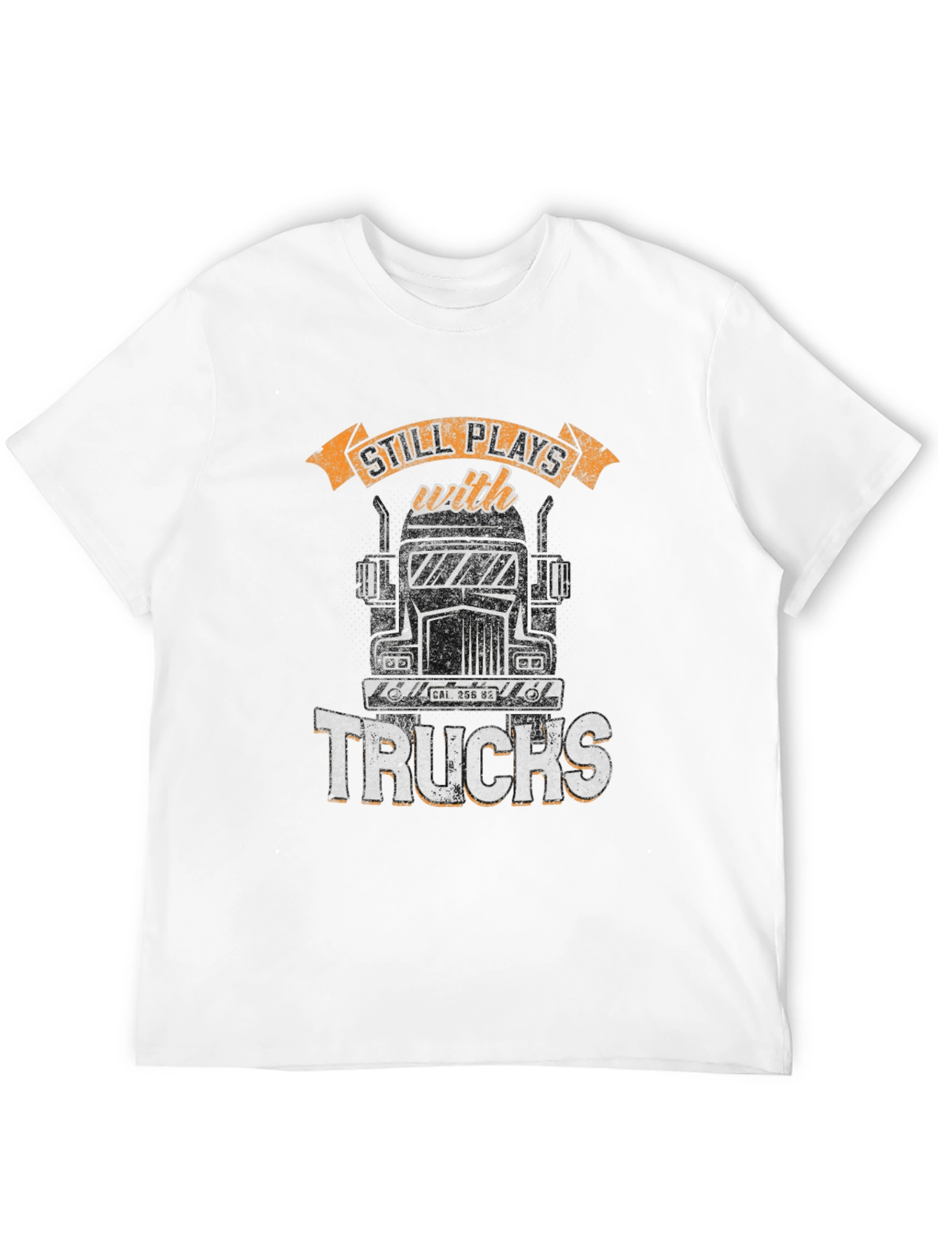 Black Still Plays With Trucks T-Shirt view 12