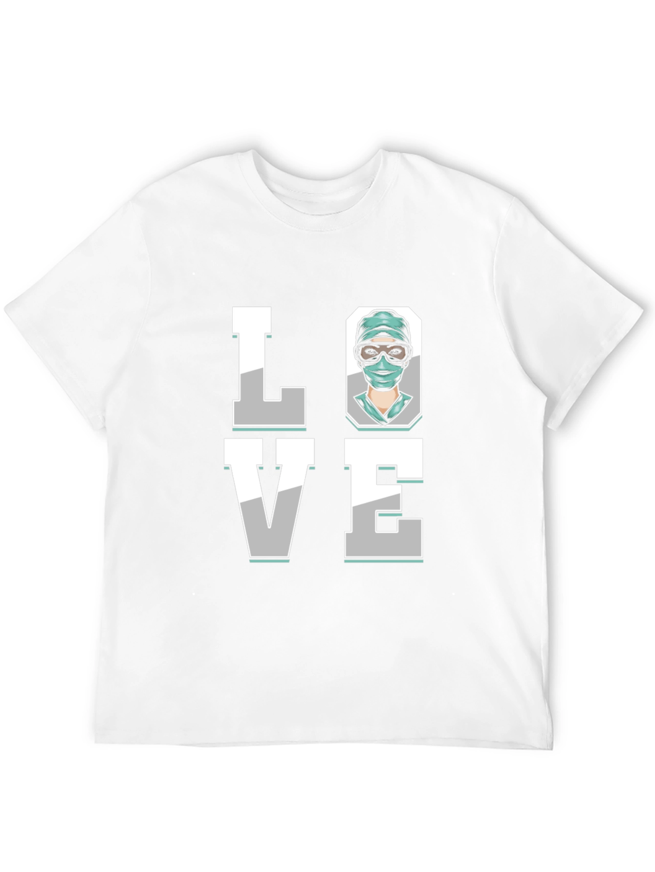 Black Surgeon Love Graphic T-Shirt - Black Cotton Tee view 12