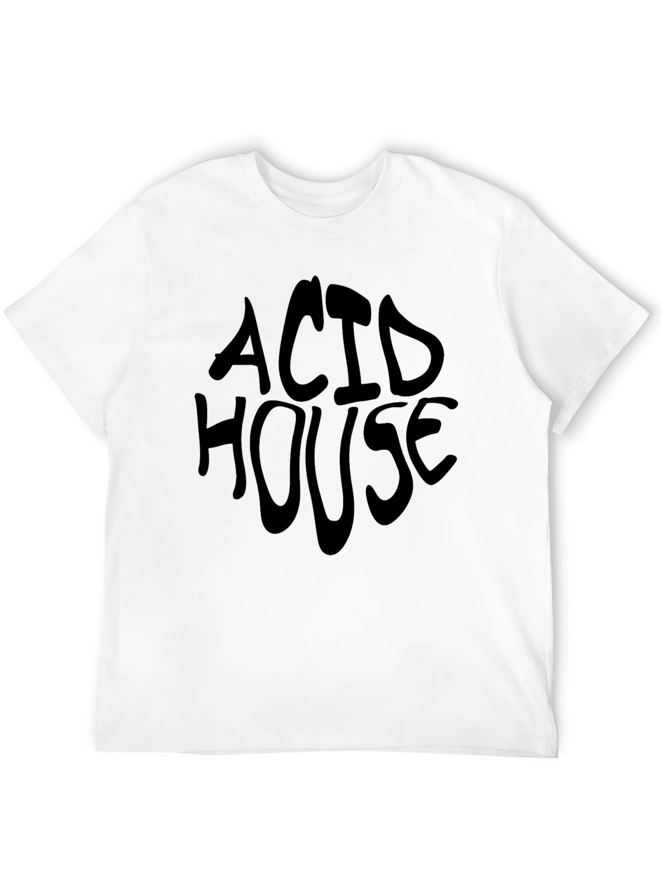 Black Acid House Black T-Shirt view 12