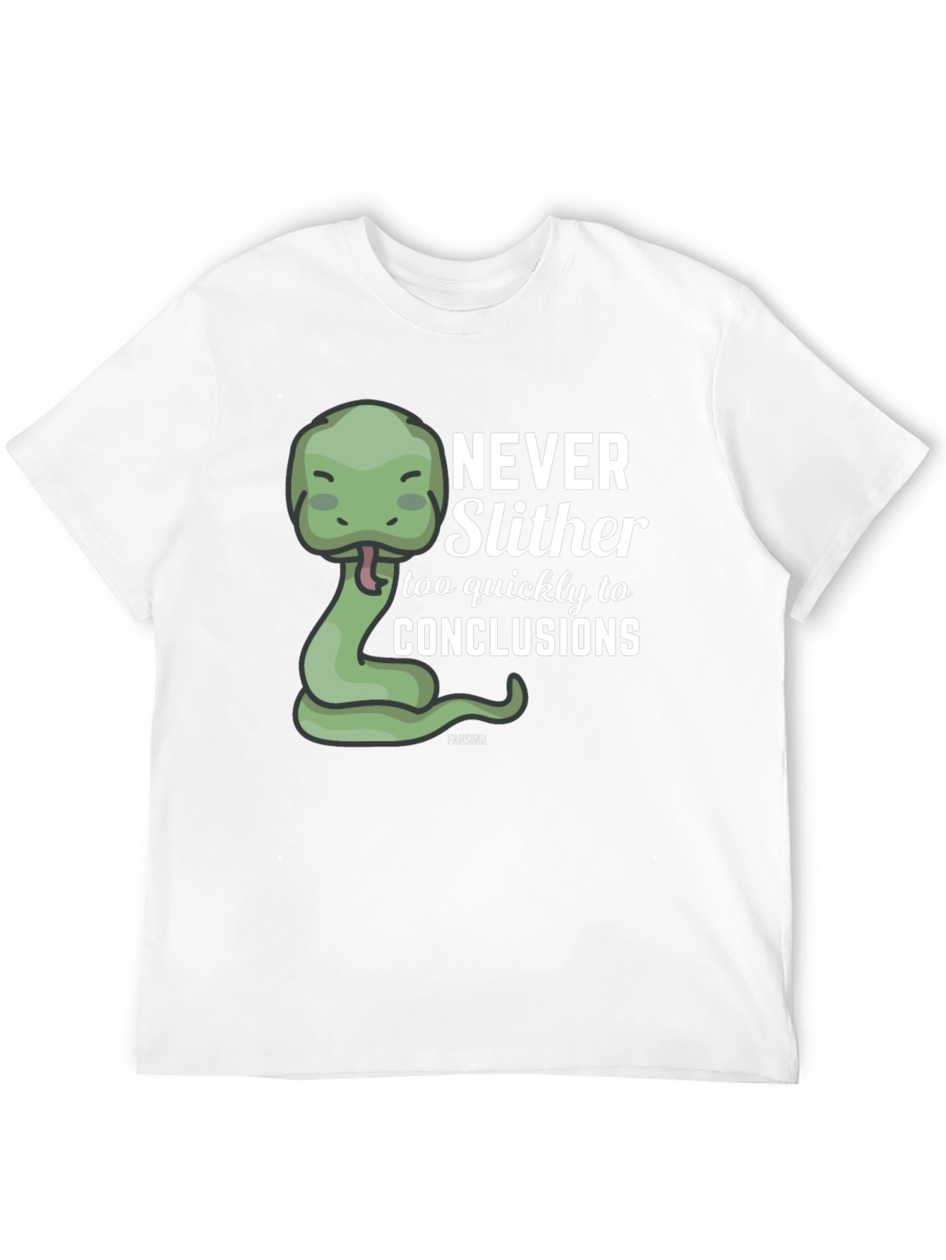 Black Never Slither Funny Graphic T-Shirt view 12