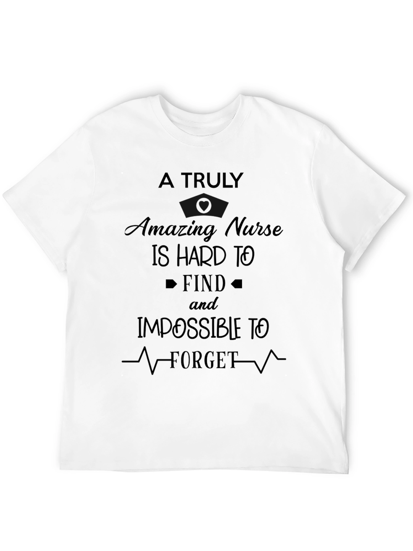 Black Nurse T-Shirt - A Truly Amazing Nurse view 12