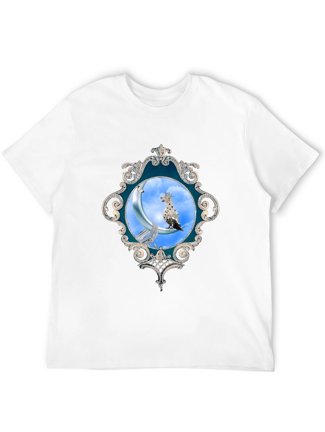 Black Moon Bird T-Shirt - Unique Graphic Tee view 12
