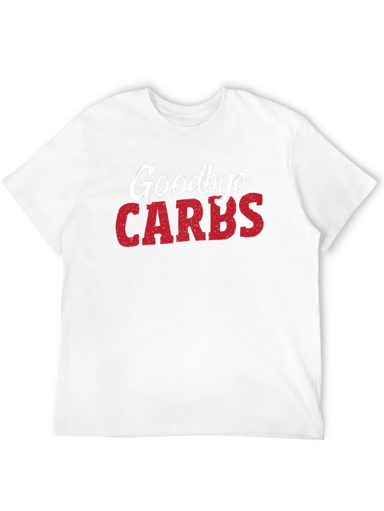 Black Goodbye Carbs T-Shirt - Funny Diet Tee view 12