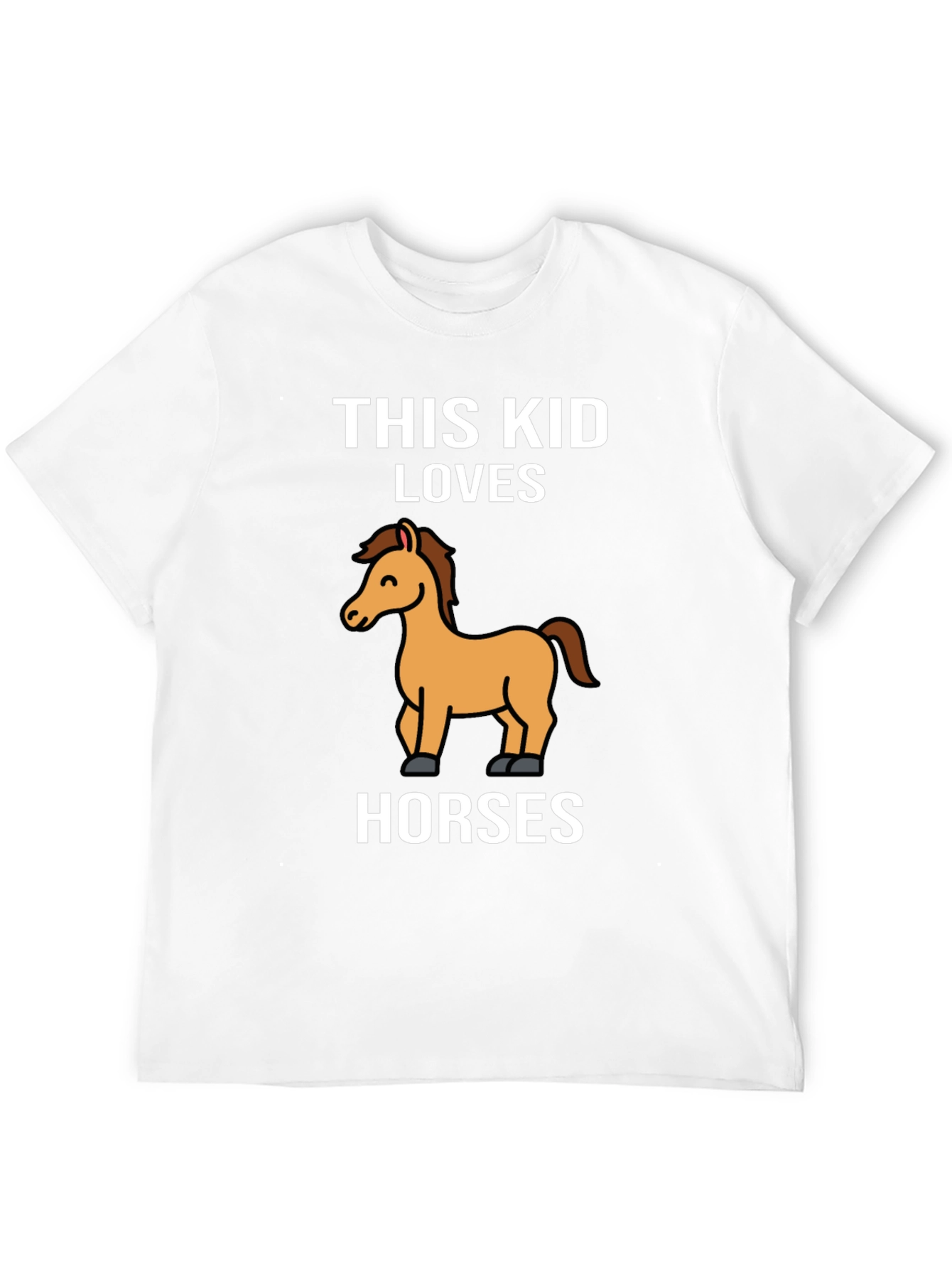 Black This Kid Loves Horses T-Shirt - Black Cotton Tee view 12