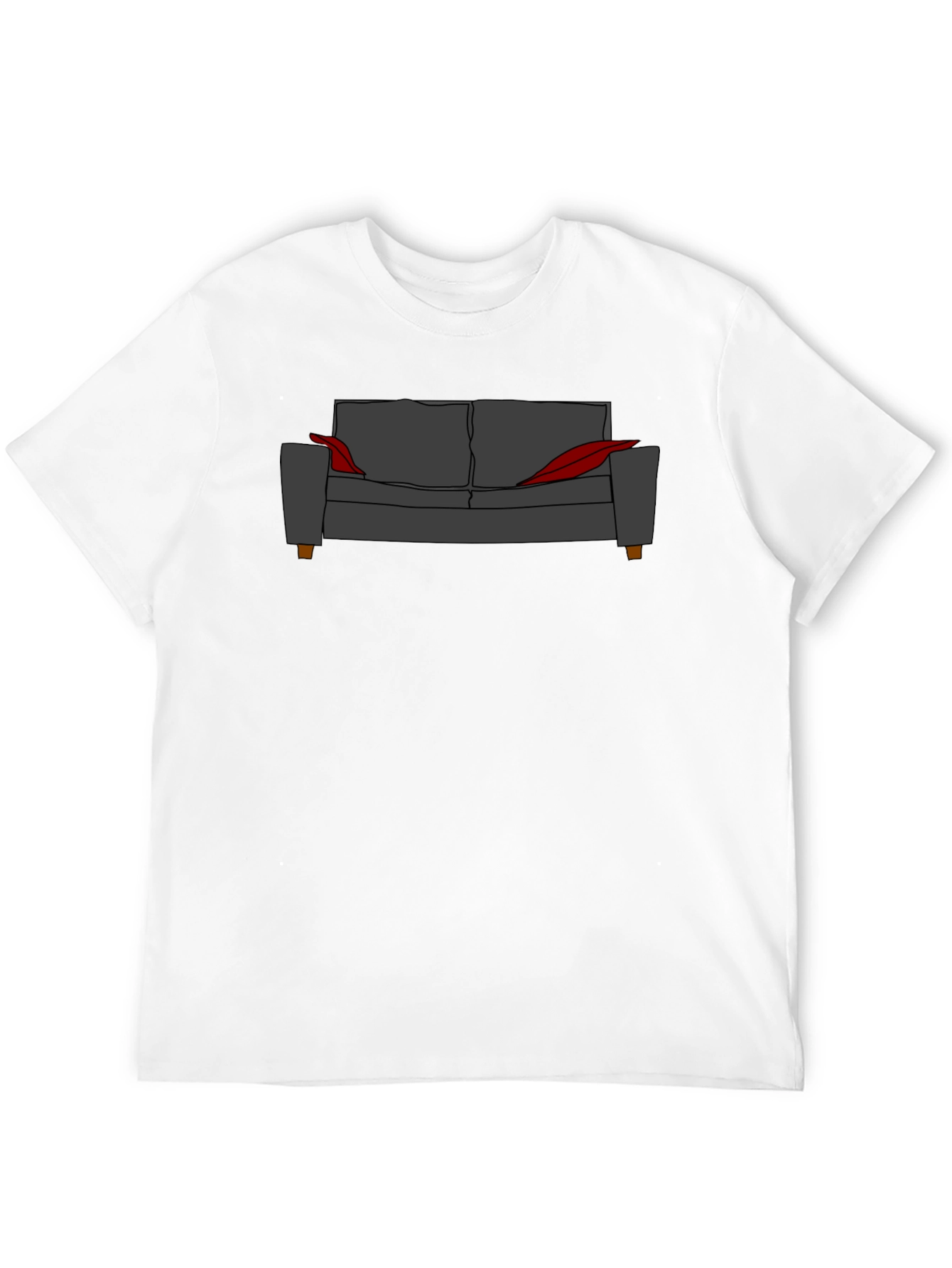 Black Couch Potato Graphic Tee - Relaxed Fit Black T-Shirt view 12