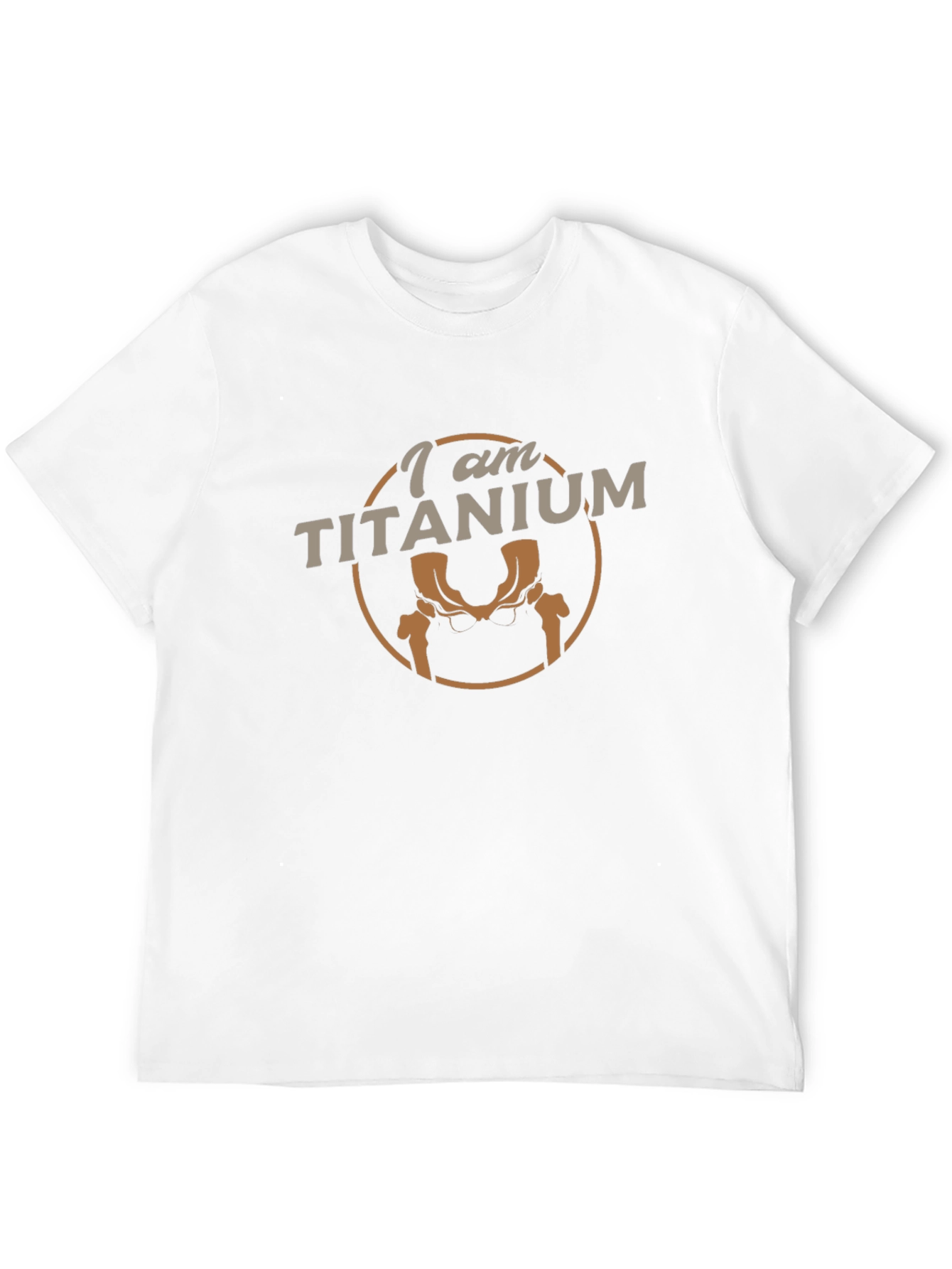 Black I am Titanium T-Shirt - Hip Replacement Humor view 12