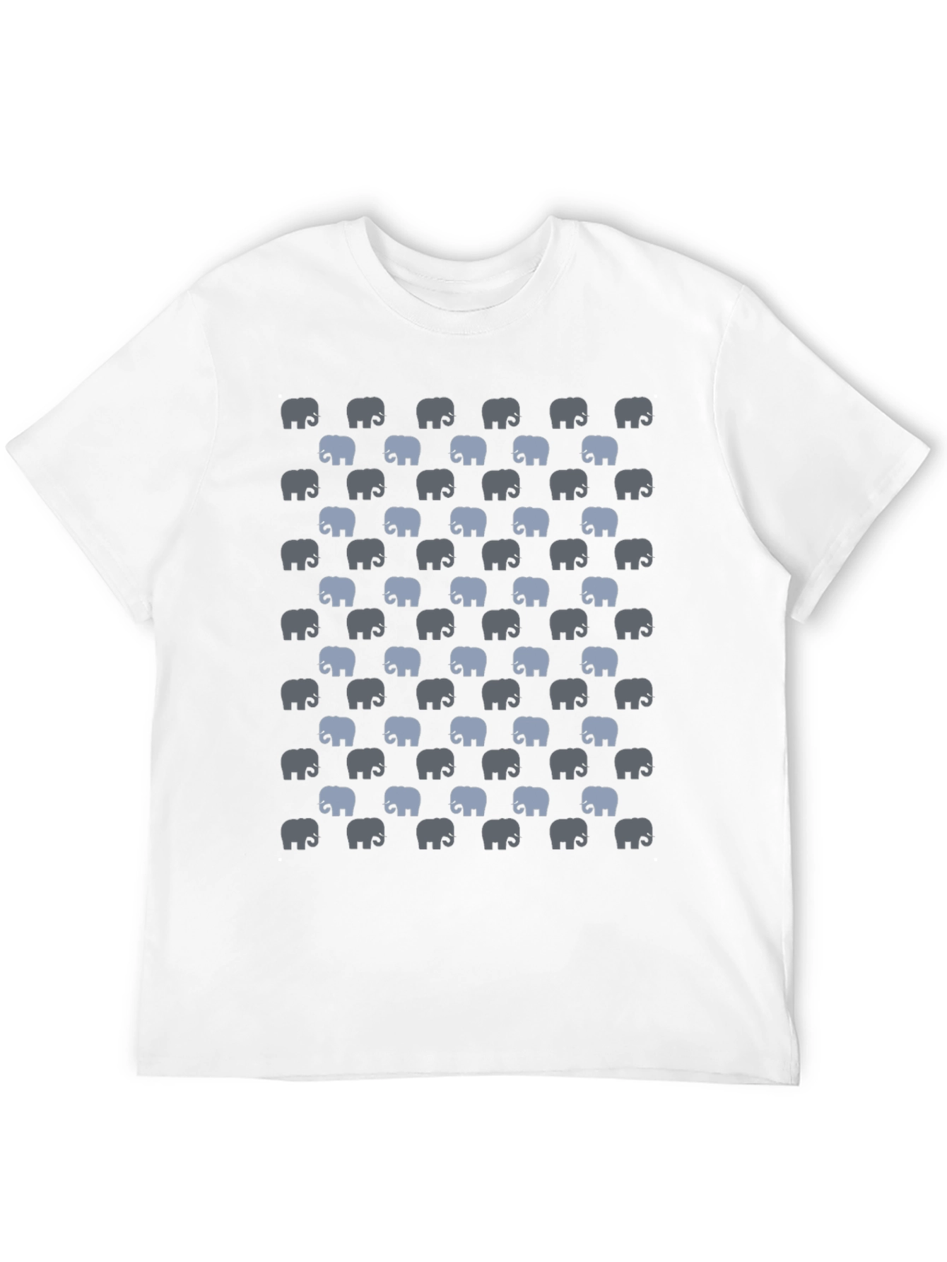 Black Elephant Print T-Shirt - Black view 12