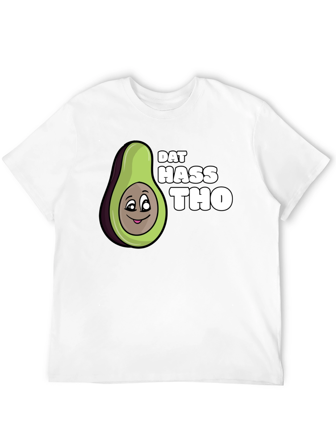Black Dat Hass Tho Avocado Black T-Shirt Funny Tee view 12