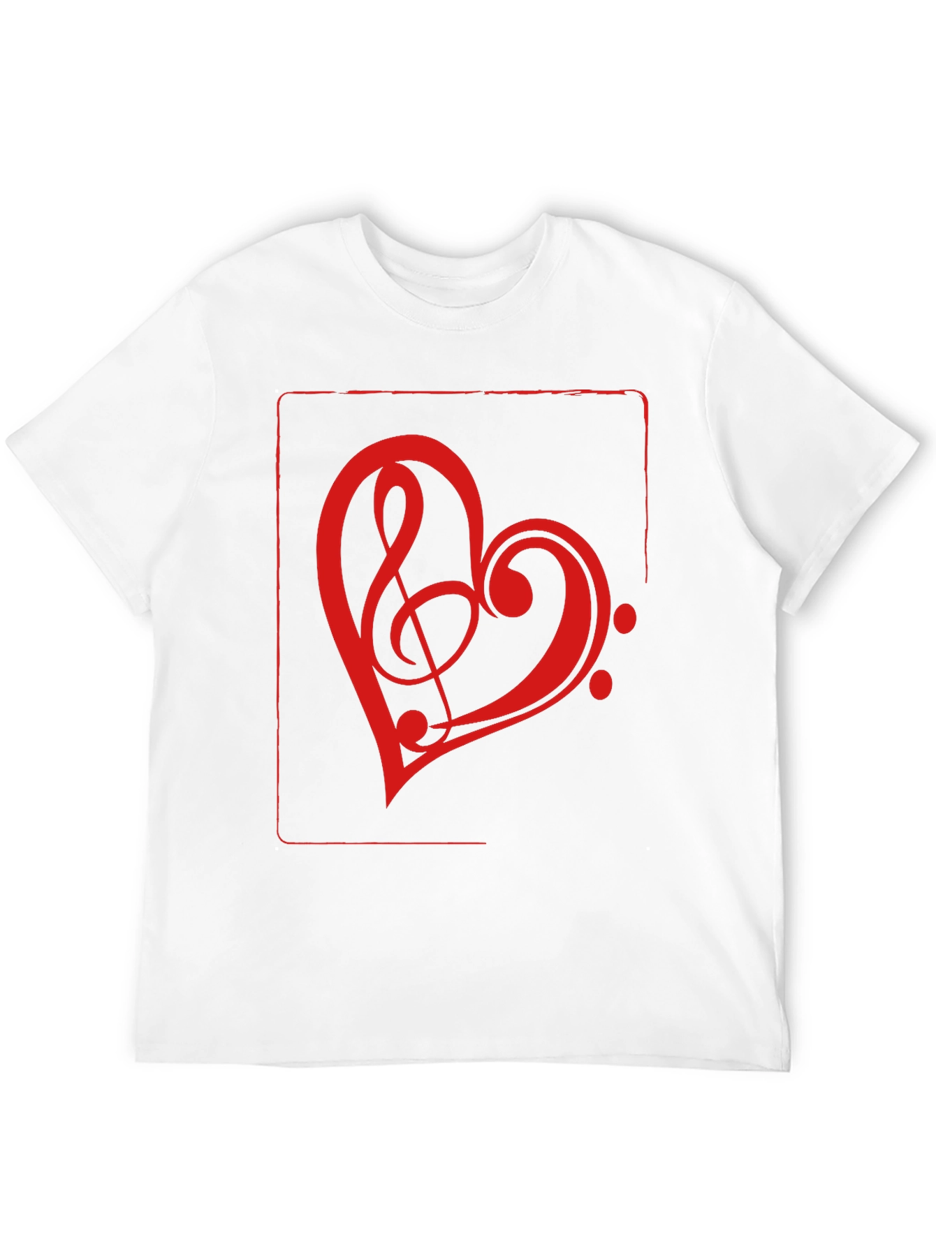 Black Music Heart Graphic Tee - Black view 12