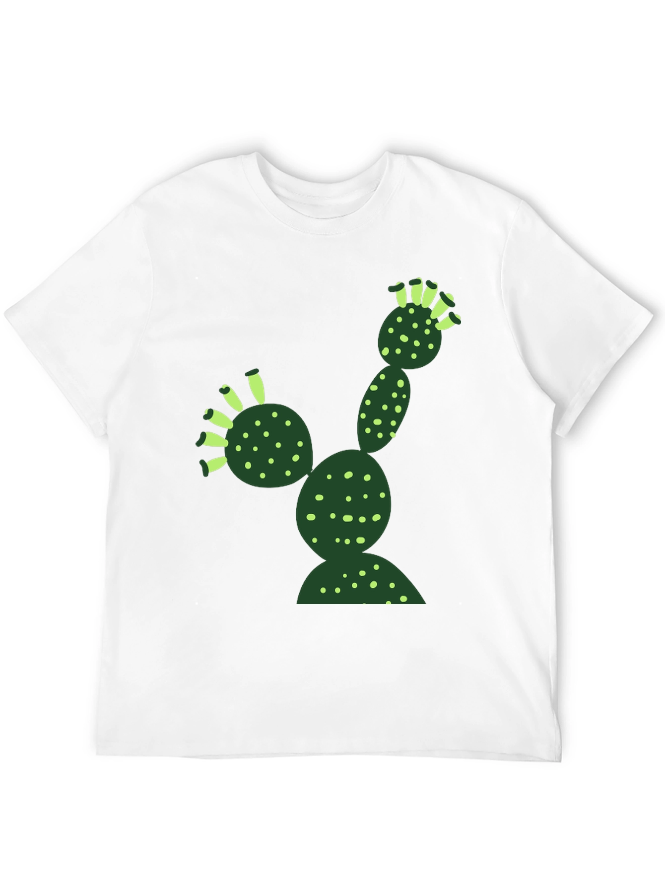 Black Cool Cactus T-Shirt - Black Cotton Blend view 12