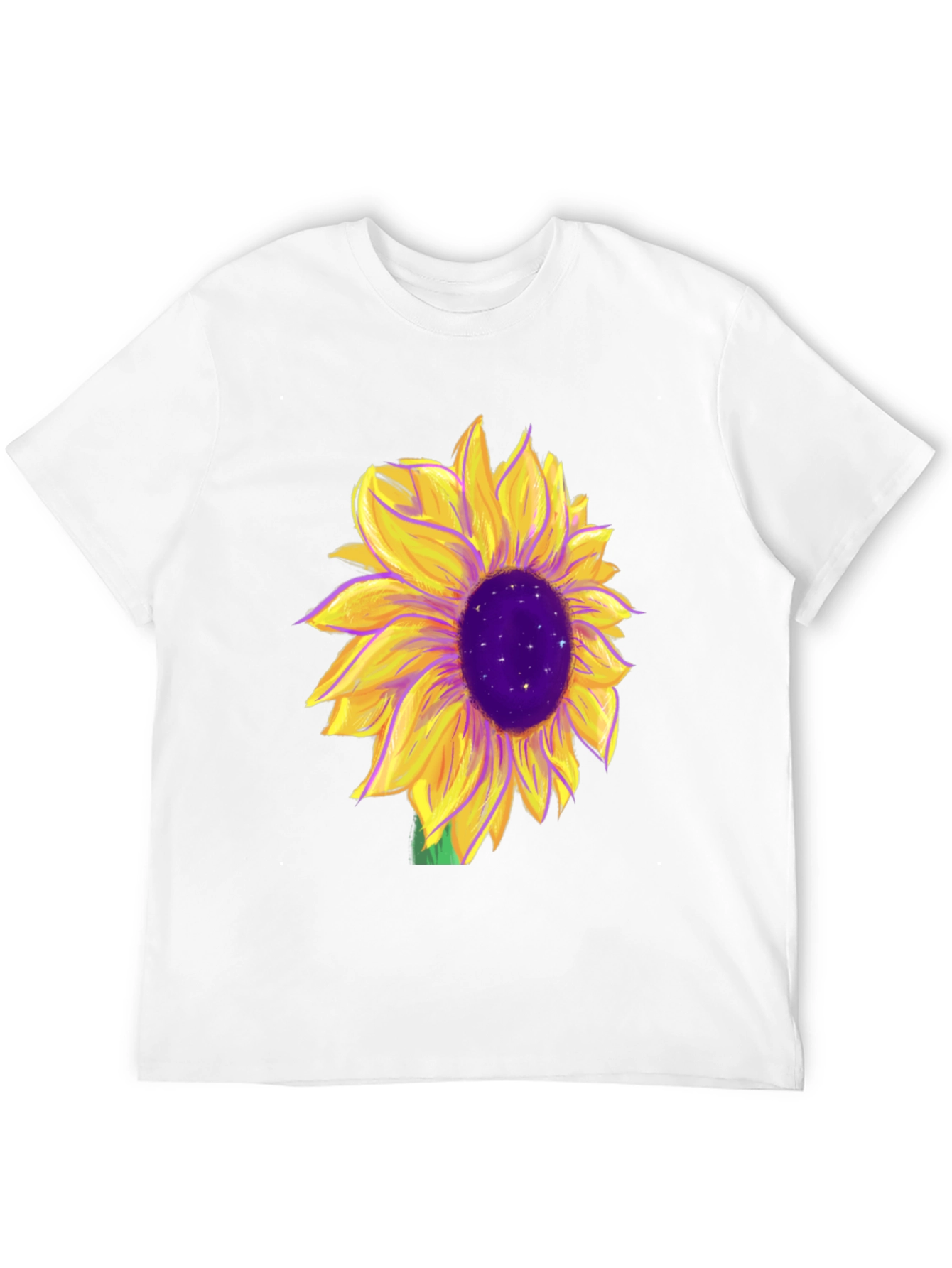 Black Sunflower Graphic Tee - Black Cotton Blend view 12