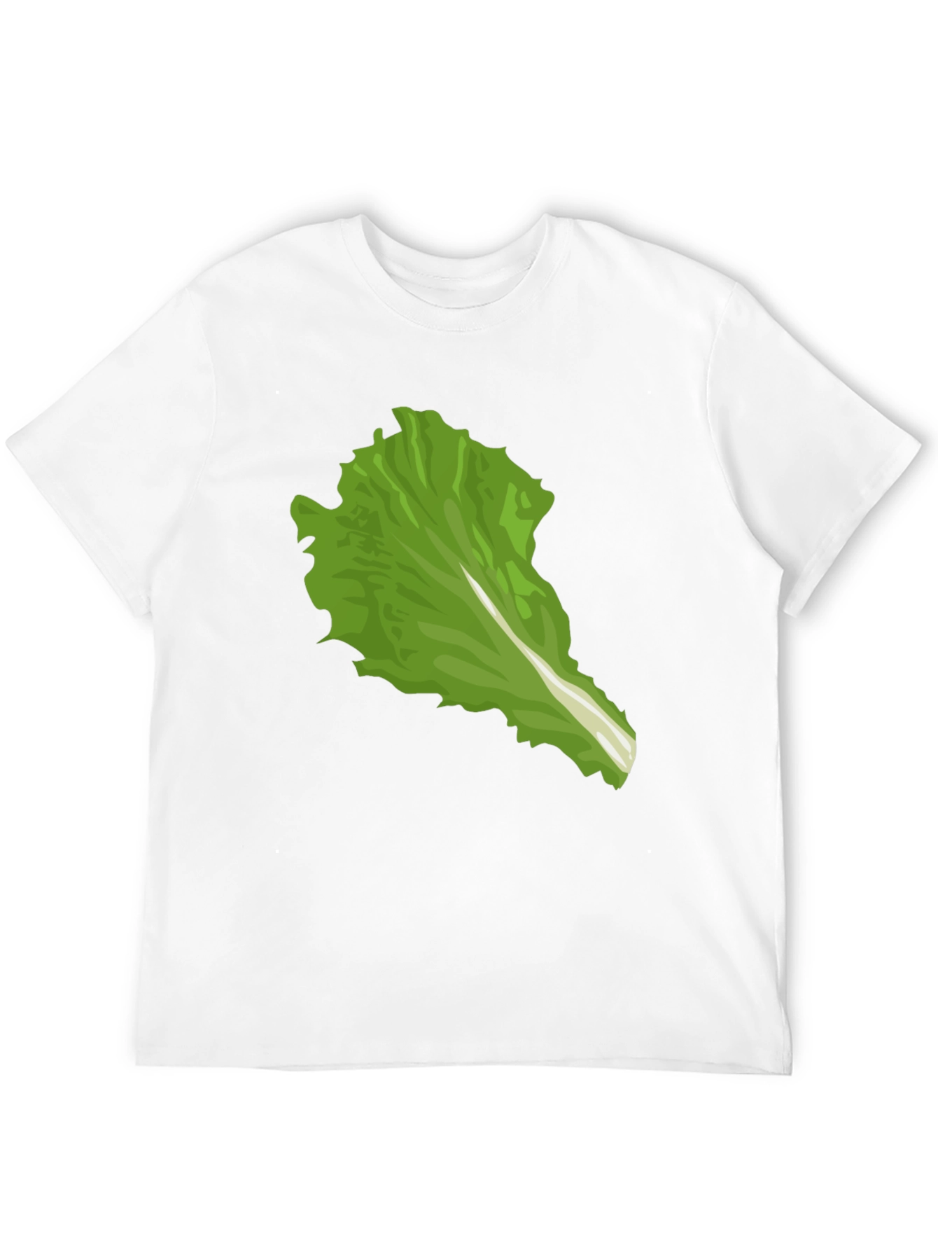 Black Lettuce Leaf Graphic Tee - Unique Food Lover Shirt view 12