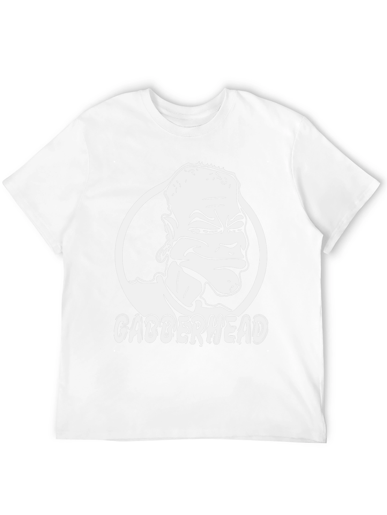 Black Gabberhead Graphic T-Shirt - Black Crew Neck Tee view 12